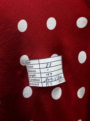 Shein® XL | Bust: 22" | Polka Dot | Midi Dress | B3 - 5025 - Genuine Maal