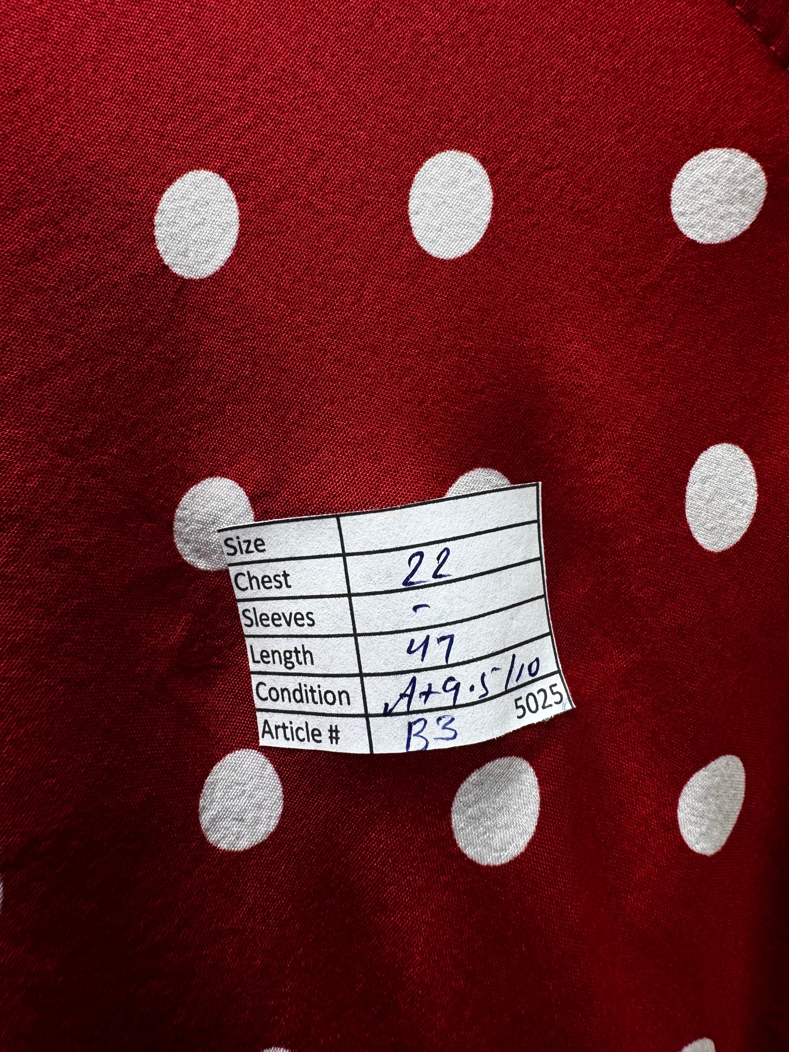 Shein® XL | Bust: 22" | Polka Dot | Midi Dress | B3 - 5025 - Genuine Maal