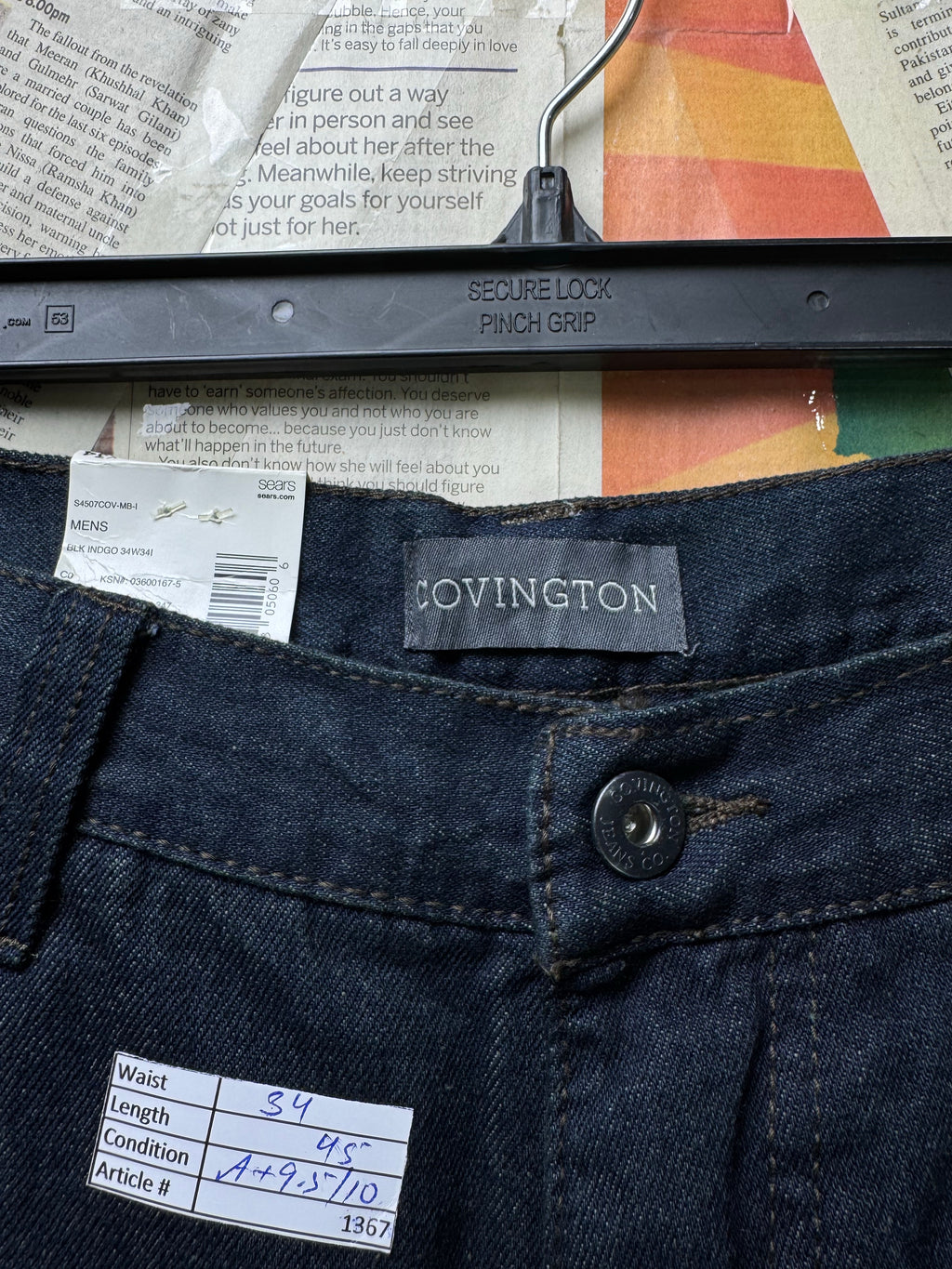 Covington® Waist: 34" | Blue | Relaxed Fit Denim Pants | Cotton | 1367 - Genuine Maal