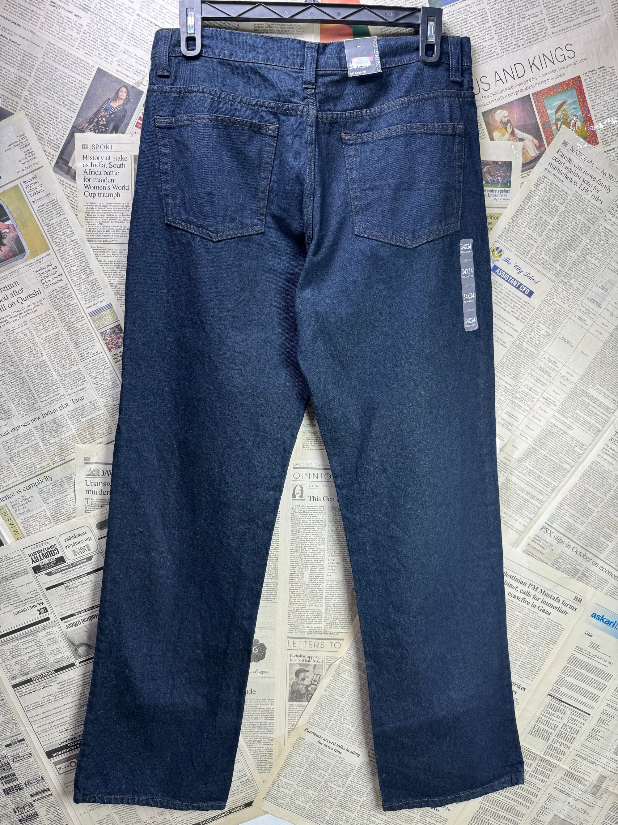 Covington® Waist: 34" | Blue | Relaxed Fit Denim Pants | Cotton | 1367 - Genuine Maal