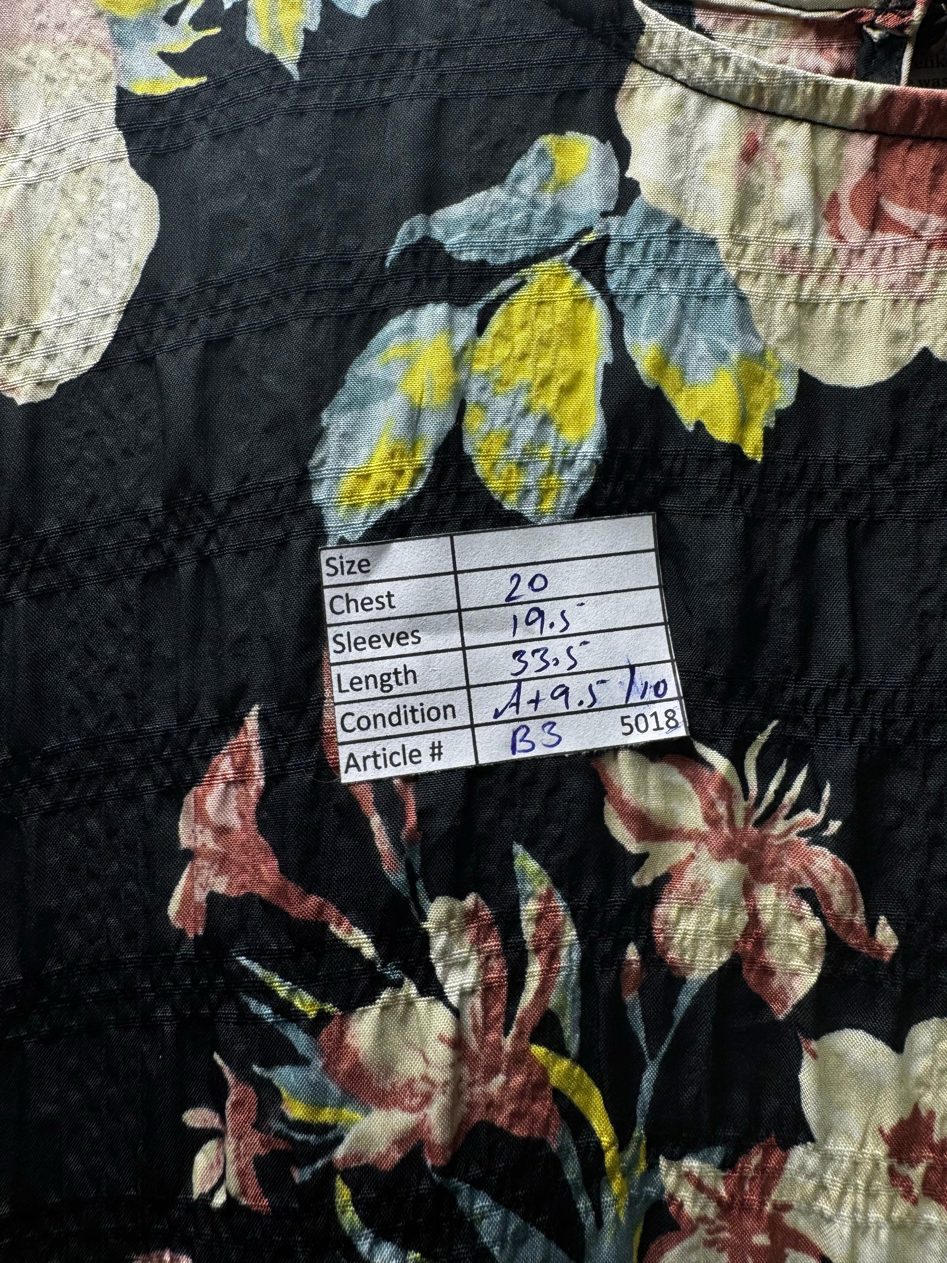 Zara® Large | Bust: 20" | Floral Print | Mini Dress | B3 - 5018 - Genuine Maal