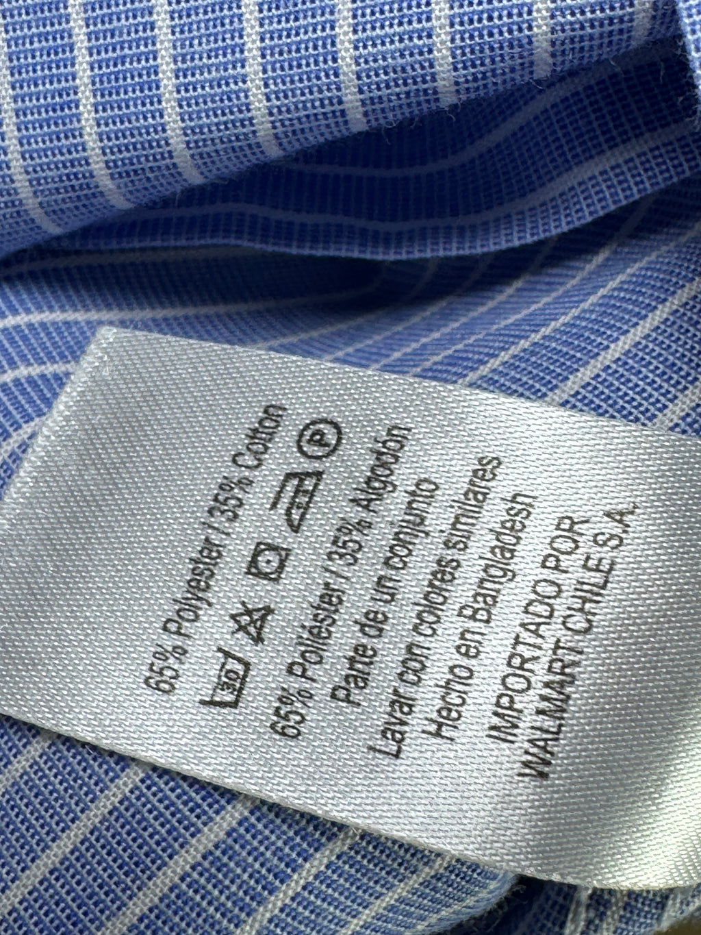 Tailor & Cutters® Medium | Chest: 22" | Blue Stripe | Shirt | Poly - Cotton | 4008 - Genuine Maal