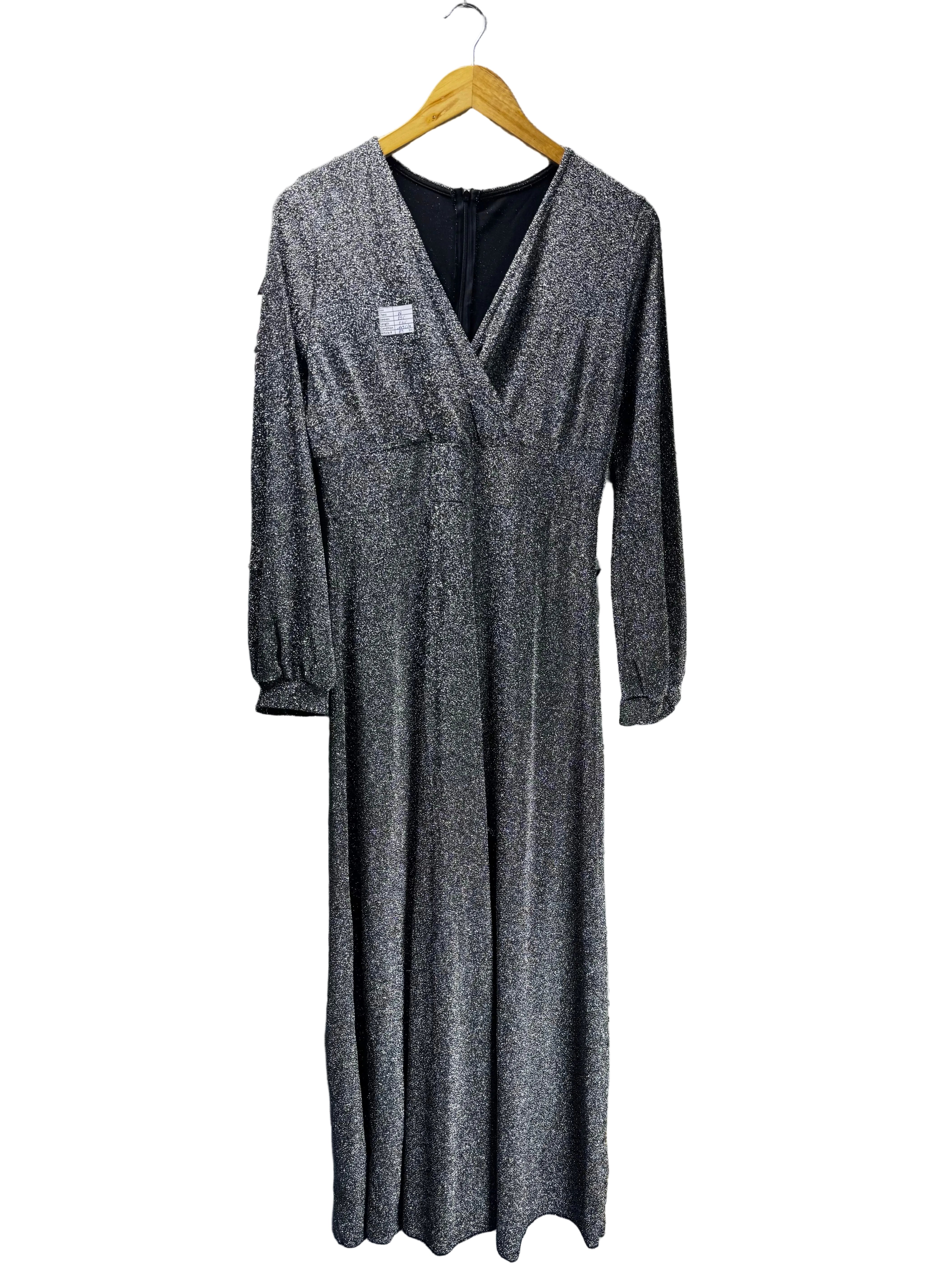 Shein® Small | Bust: 18" | Metallic - Shimmer | Maxi Dress | B3 - 5197 - Genuine Maal