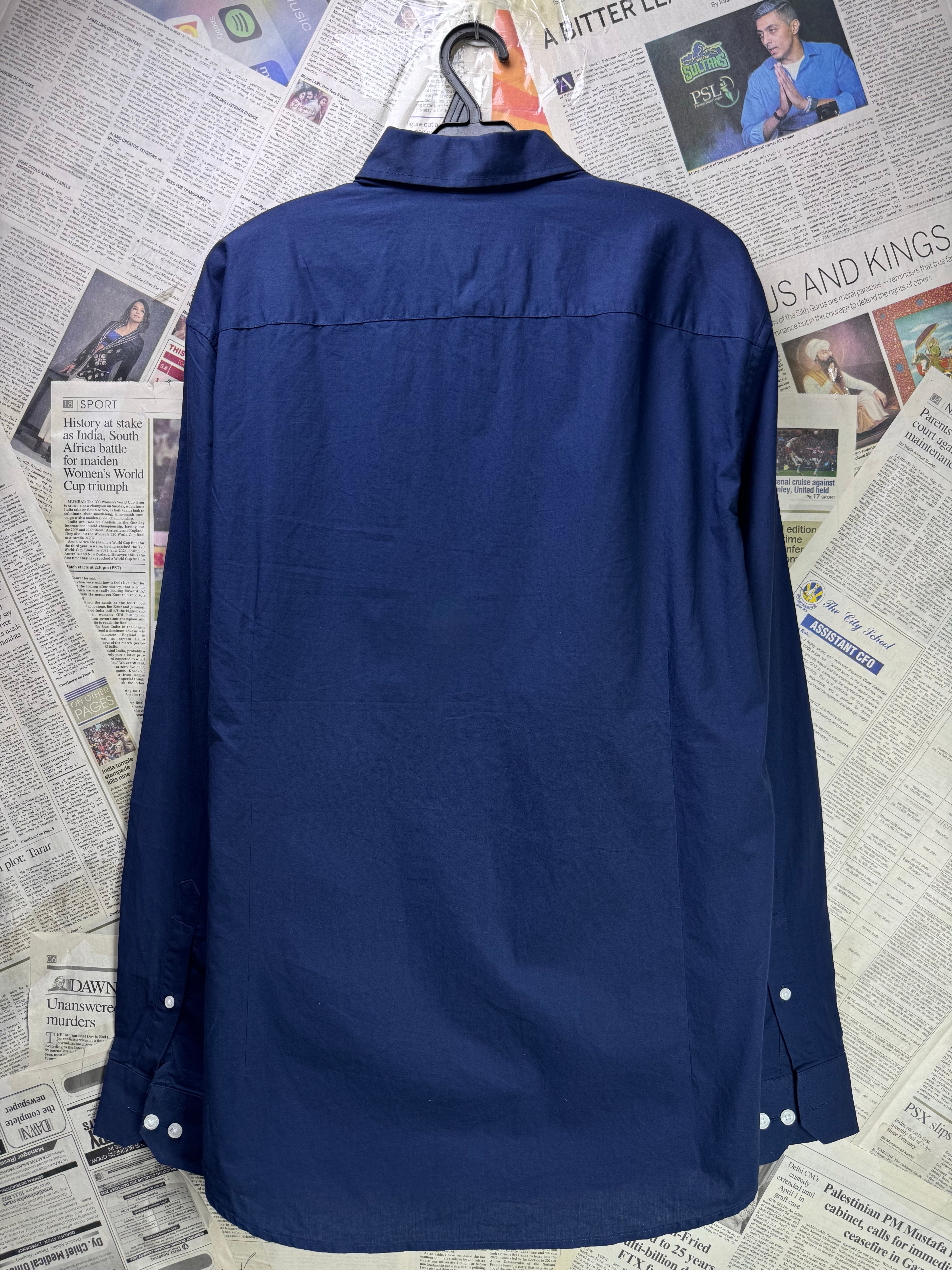 Tarocash® Large | Chest: 23.5" | Blue | Shirt | Cotton | 4005 - Genuine Maal