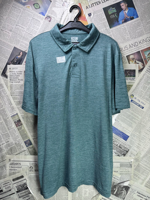 32 Cool® Large | Chest: 23" | Gym Polo | Poly - Elastane | 4006 - Genuine Maal