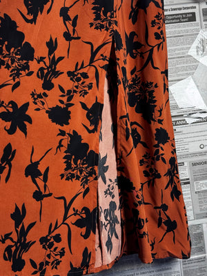 Shein® Small | Bust: 18" | Floral Silhouette | Maxi Dress | B3 - 5023 - Genuine Maal