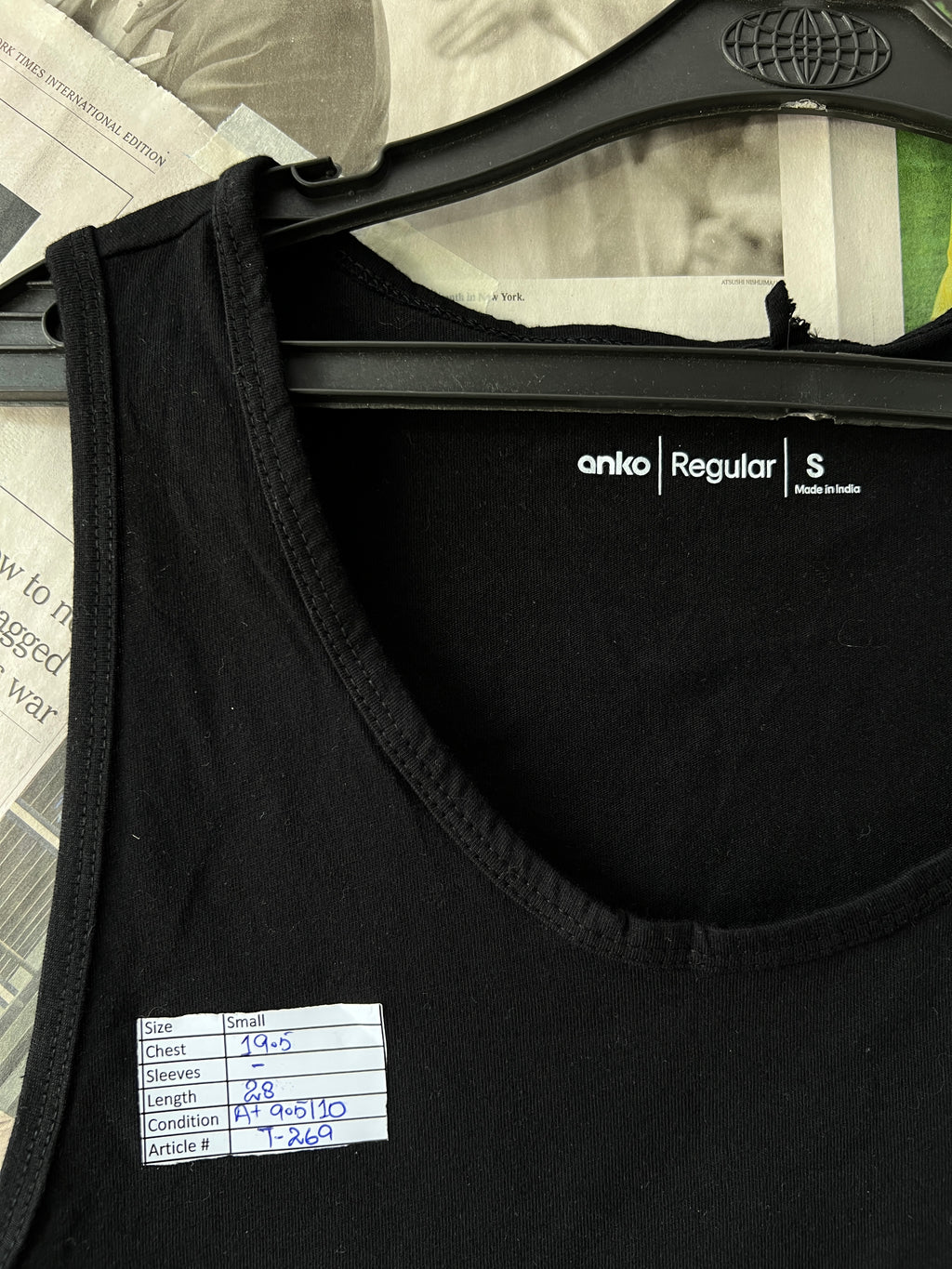 ANKO® Black | Small | Chest: 19.5" | T269 - My Store