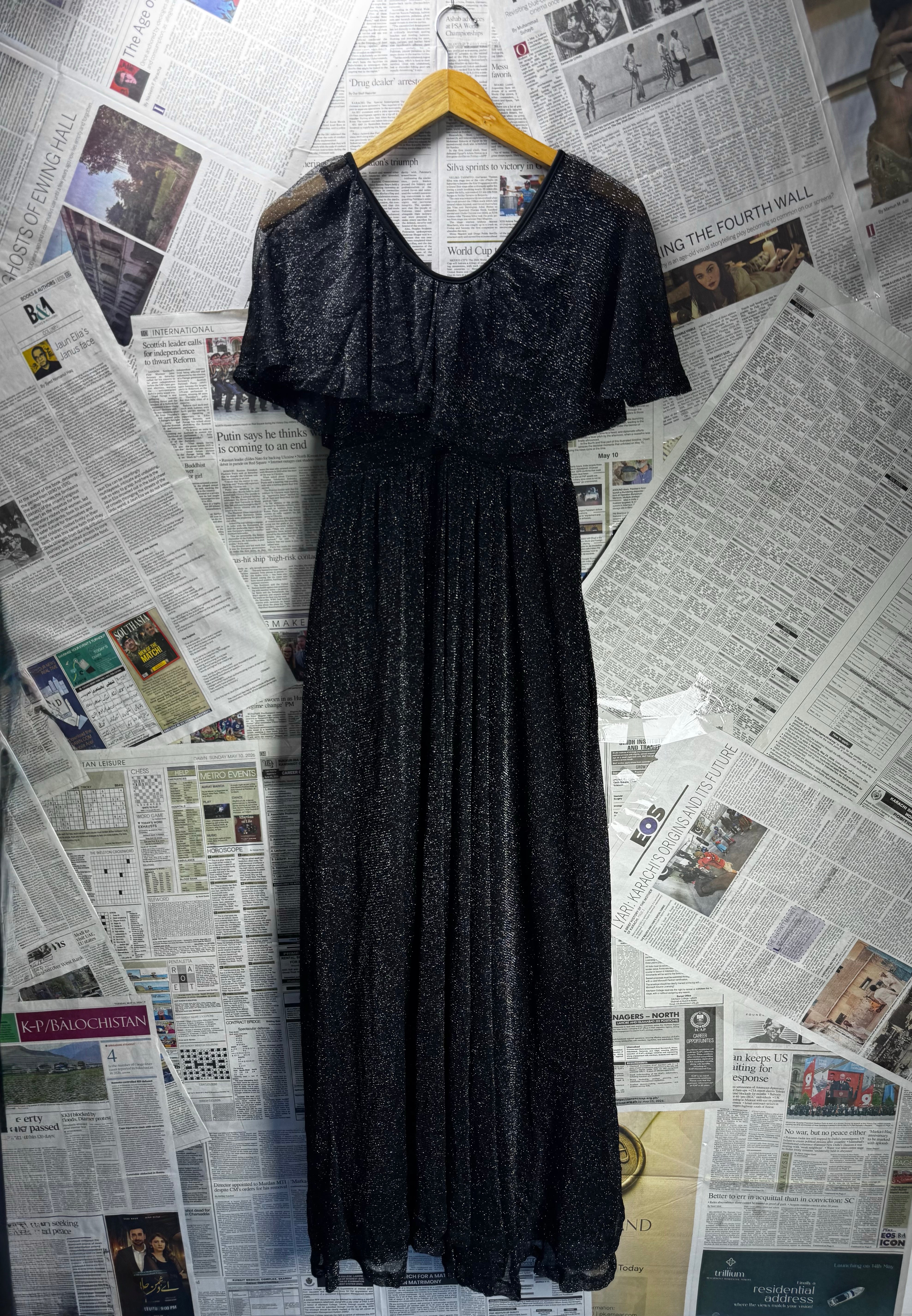 Shein® XS | Bust: 14.5" | Shimmer - Metallic | Maxi Dress | B3 - 5014 - Genuine Maal