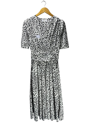 Stella Morgan® XS | Bust: 16.5" | Dalmatian | Midi Dress | B3 - 5408 - Genuine Maal