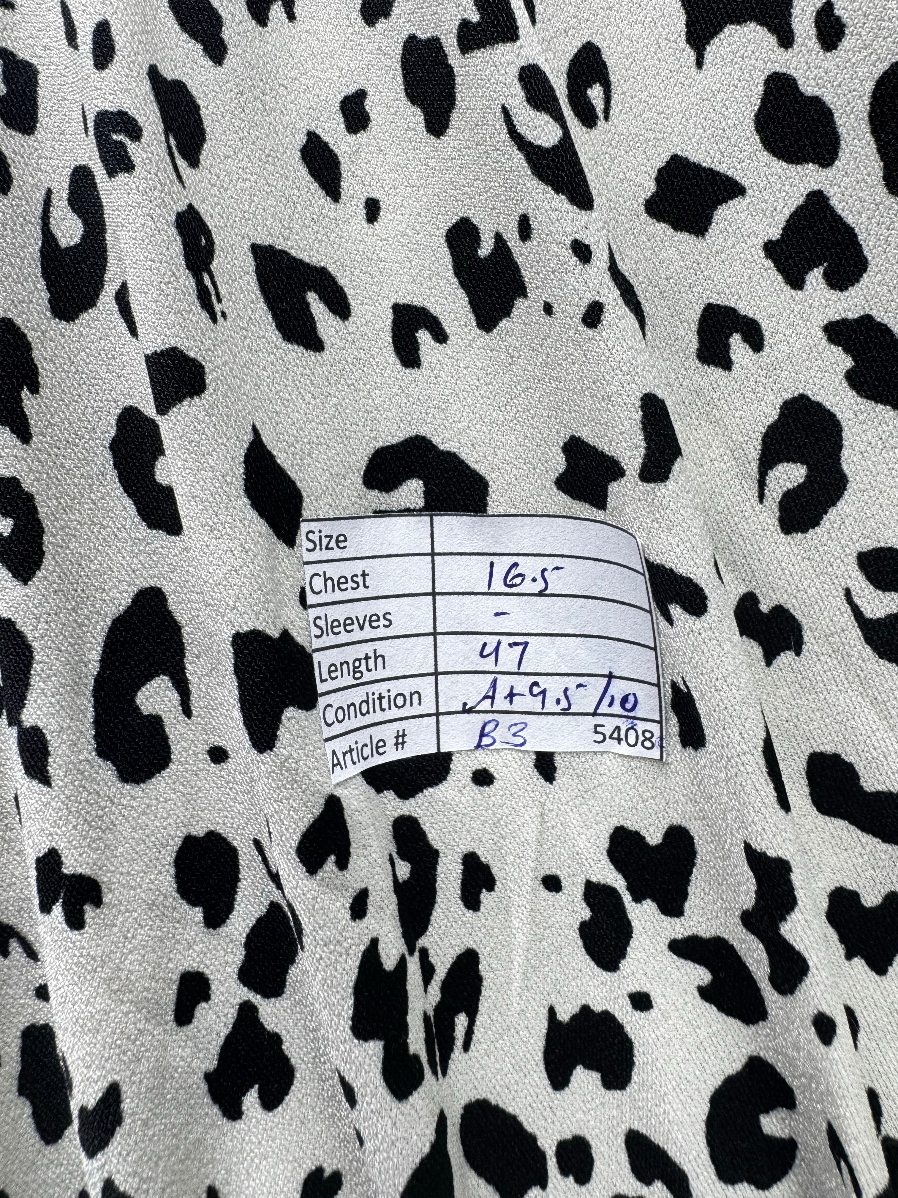 Stella Morgan® XS | Bust: 16.5" | Dalmatian | Midi Dress | B3 - 5408 - Genuine Maal