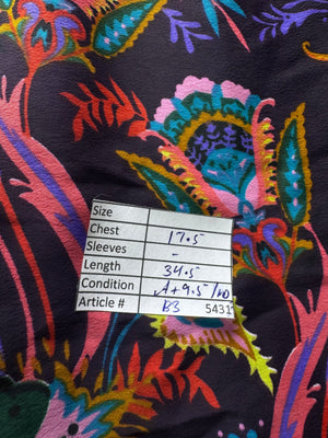 South® Small | Bust: 17.5" | Ornamental Folk Print | Mini Dress | B3 - 5431 - Genuine Maal