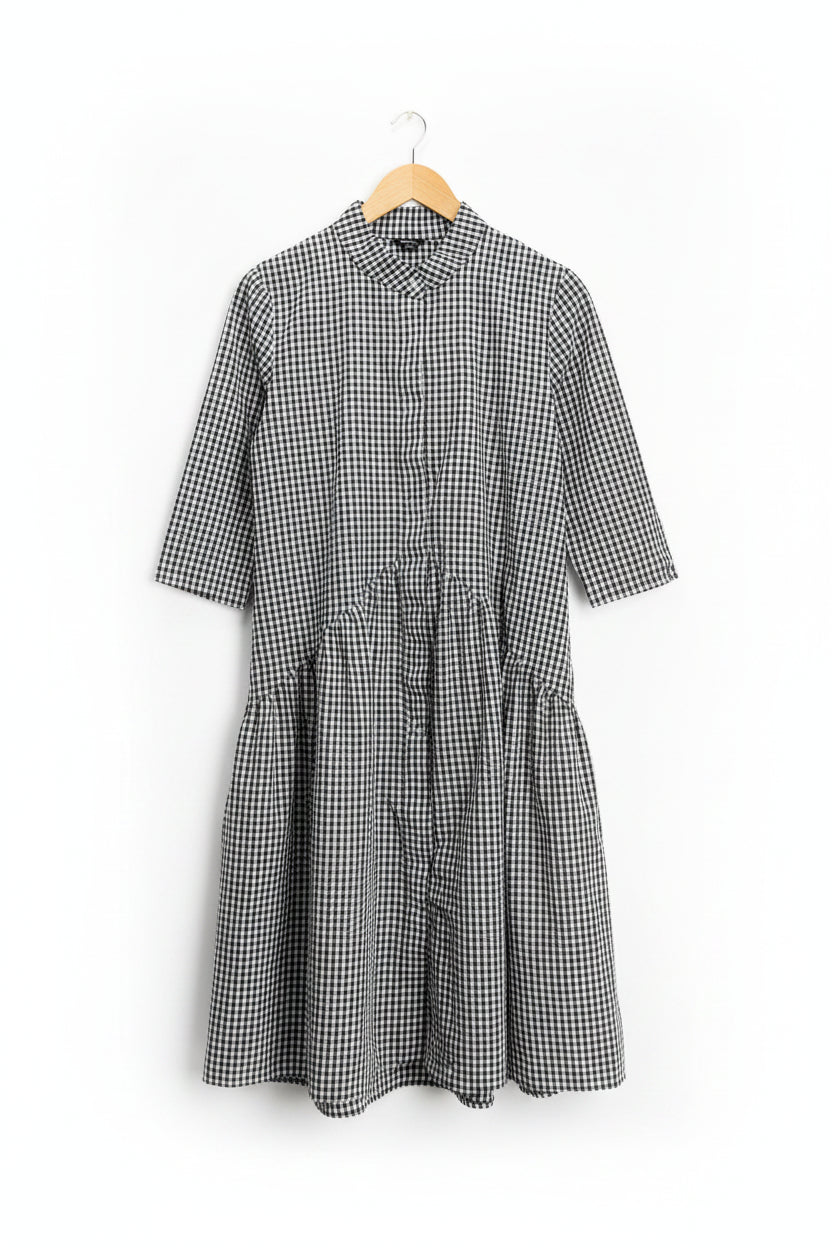 Floryday® Medium | Bust: 18.5" | Gingham | Midi Dress | B3 - 4997 - Genuine Maal
