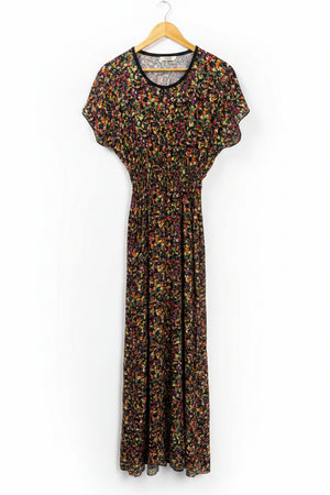 ® XL | Bust: 22" | Multicolored Speckled Print | Maxi Dress | B3 - 5401 - Genuine Maal