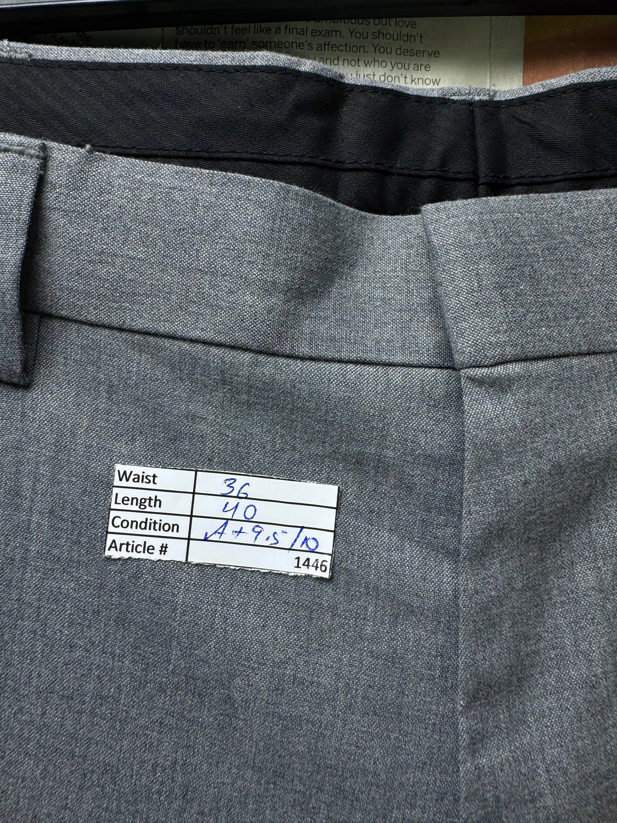 Murano® Waist: 36" | Grey | Dress Pants | Poly - Viscose - Elastane | 1446 - Genuine Maal