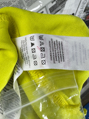 Primark® Small | Bust: 18" | Solid Neon Lime | Midi Dress | B3 - 5412 - Genuine Maal