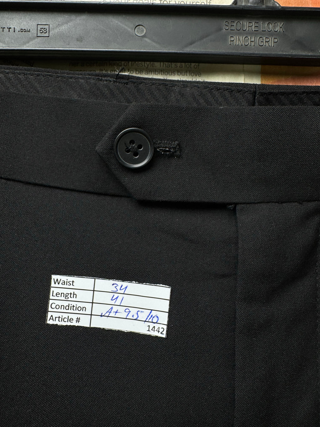 Next® Waist: 34" | Back | Slim Fit Dress Pants | Poly - Viscose - Elastane | 1442 - Genuine Maal