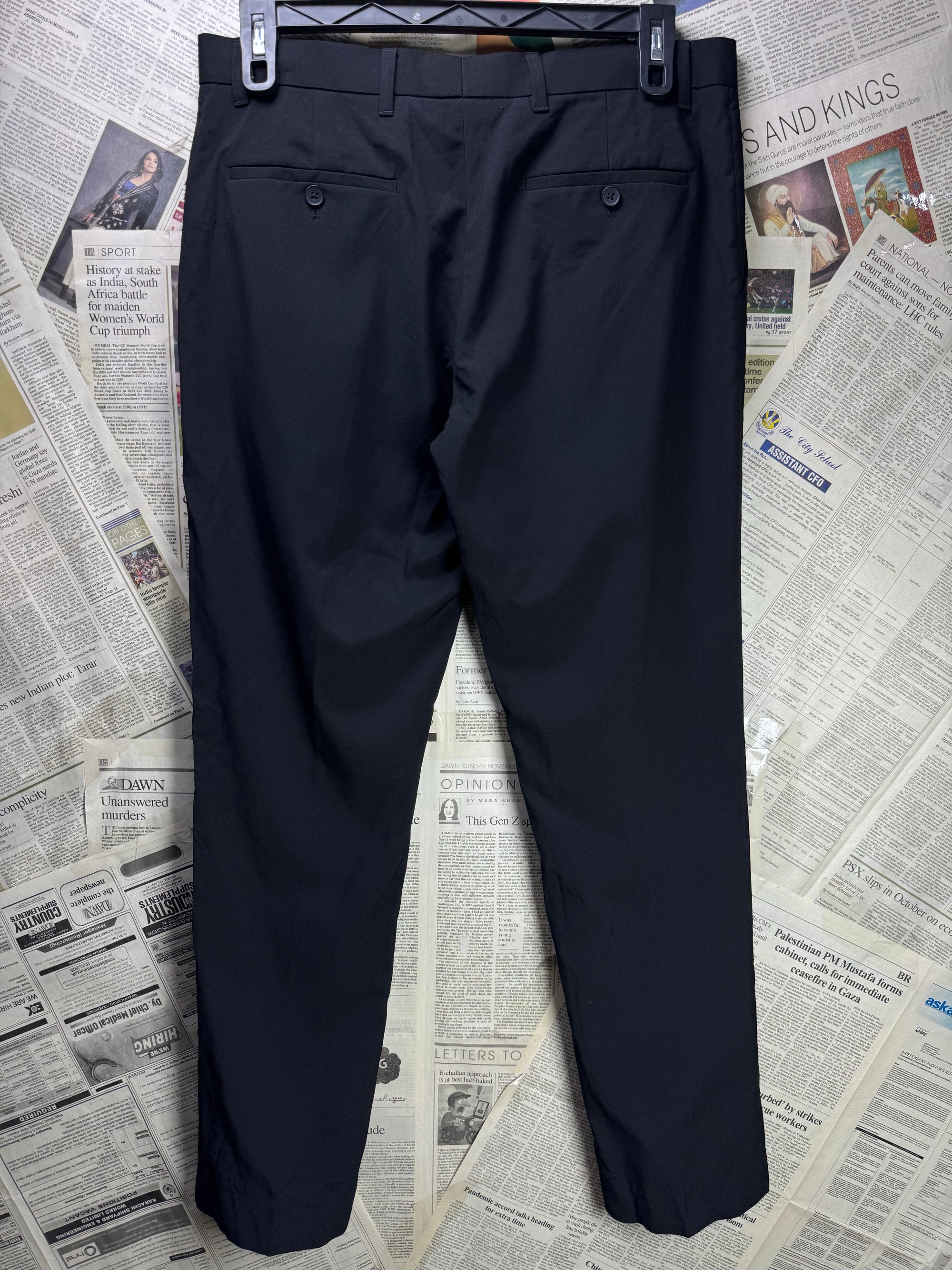 Next® Waist: 34" | Back | Slim Fit Dress Pants | Poly - Viscose - Elastane | 1442 - Genuine Maal