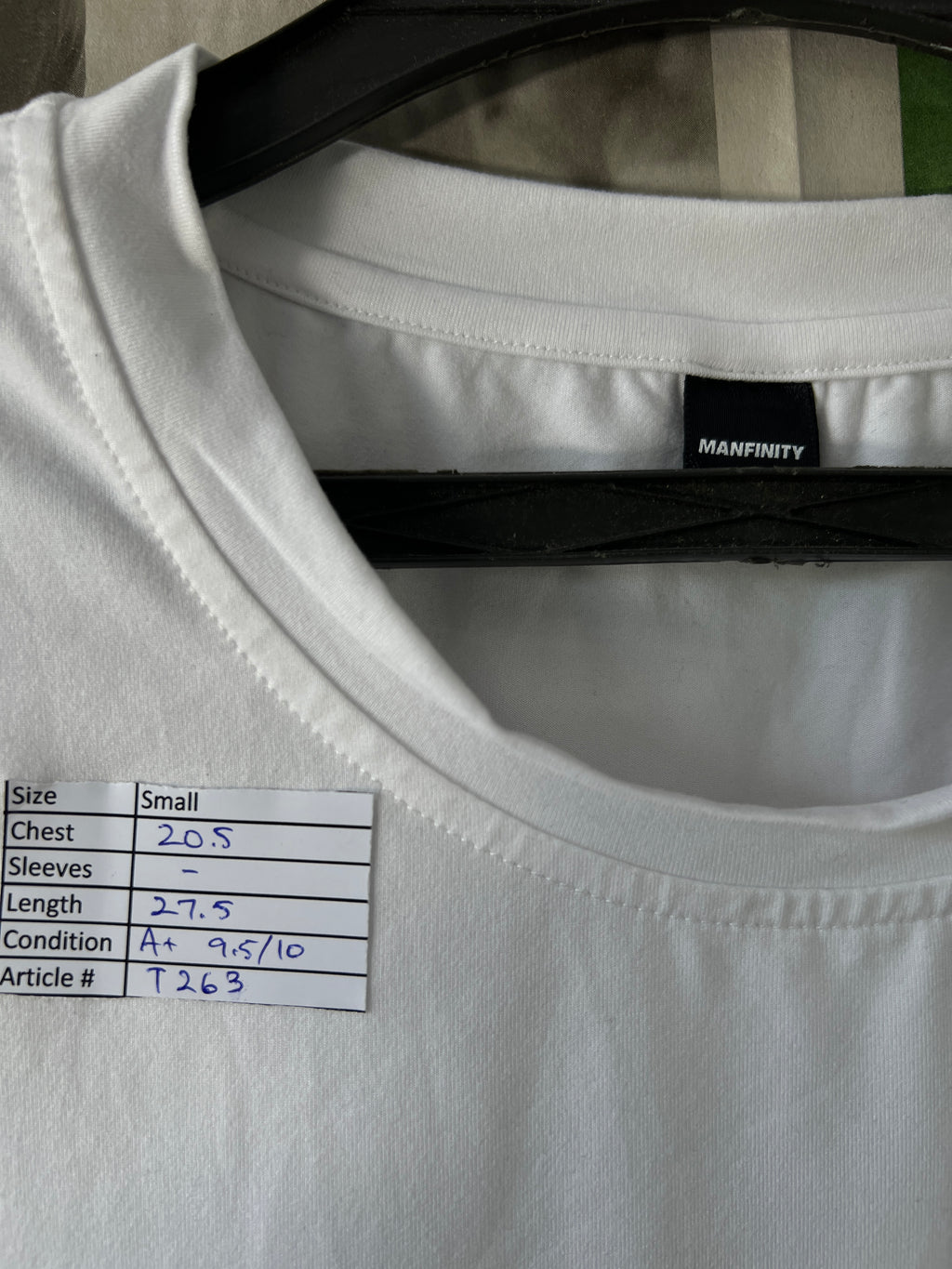 MANFINITY® White | Small | Chest: 20.5" | T263 - My Store