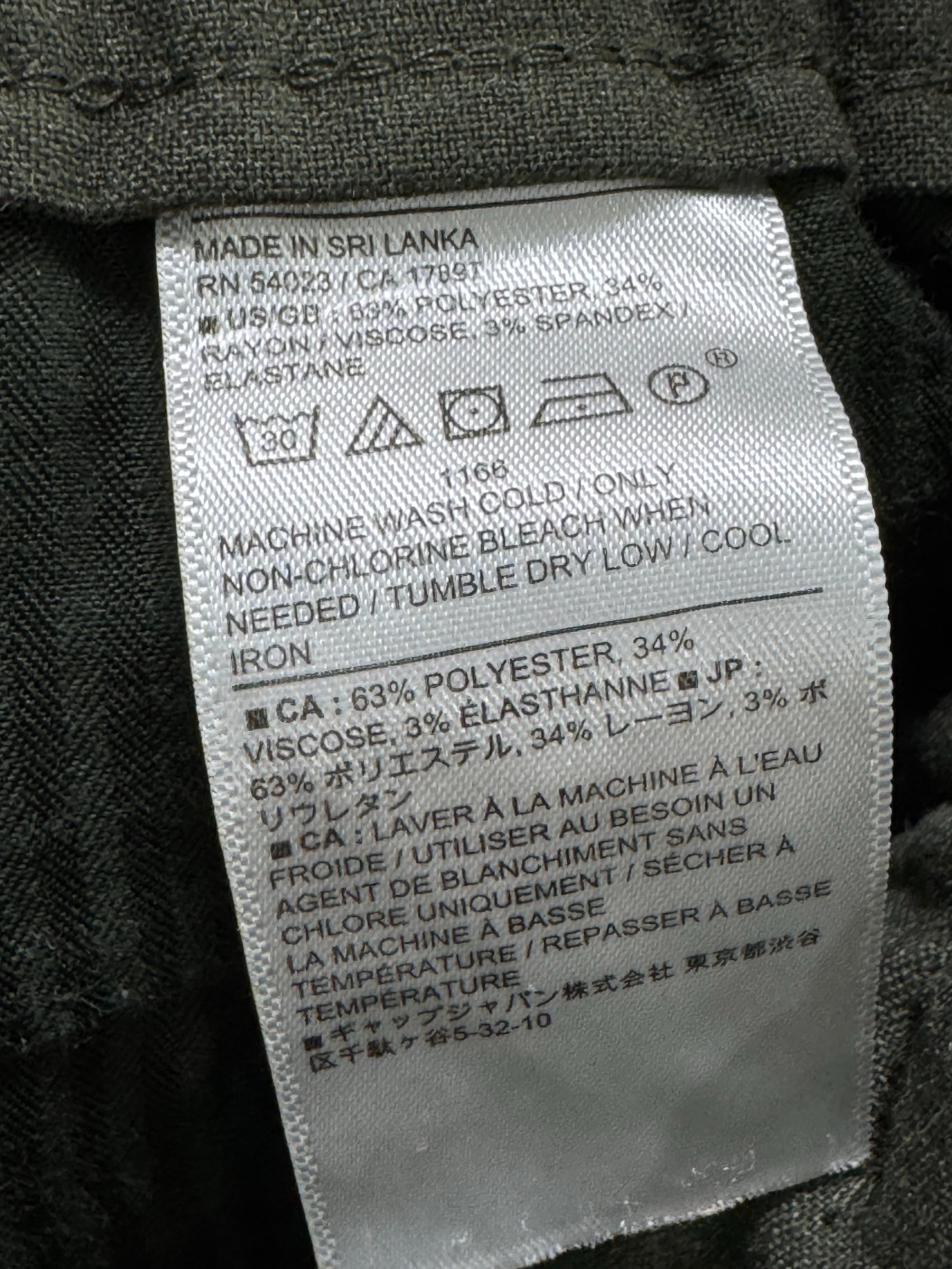 Banana Rep*blic® Waist: 32" | Tappered Fit Casual Trousers | Poly - Visc - Elastane | 1444 - Genuine Maal
