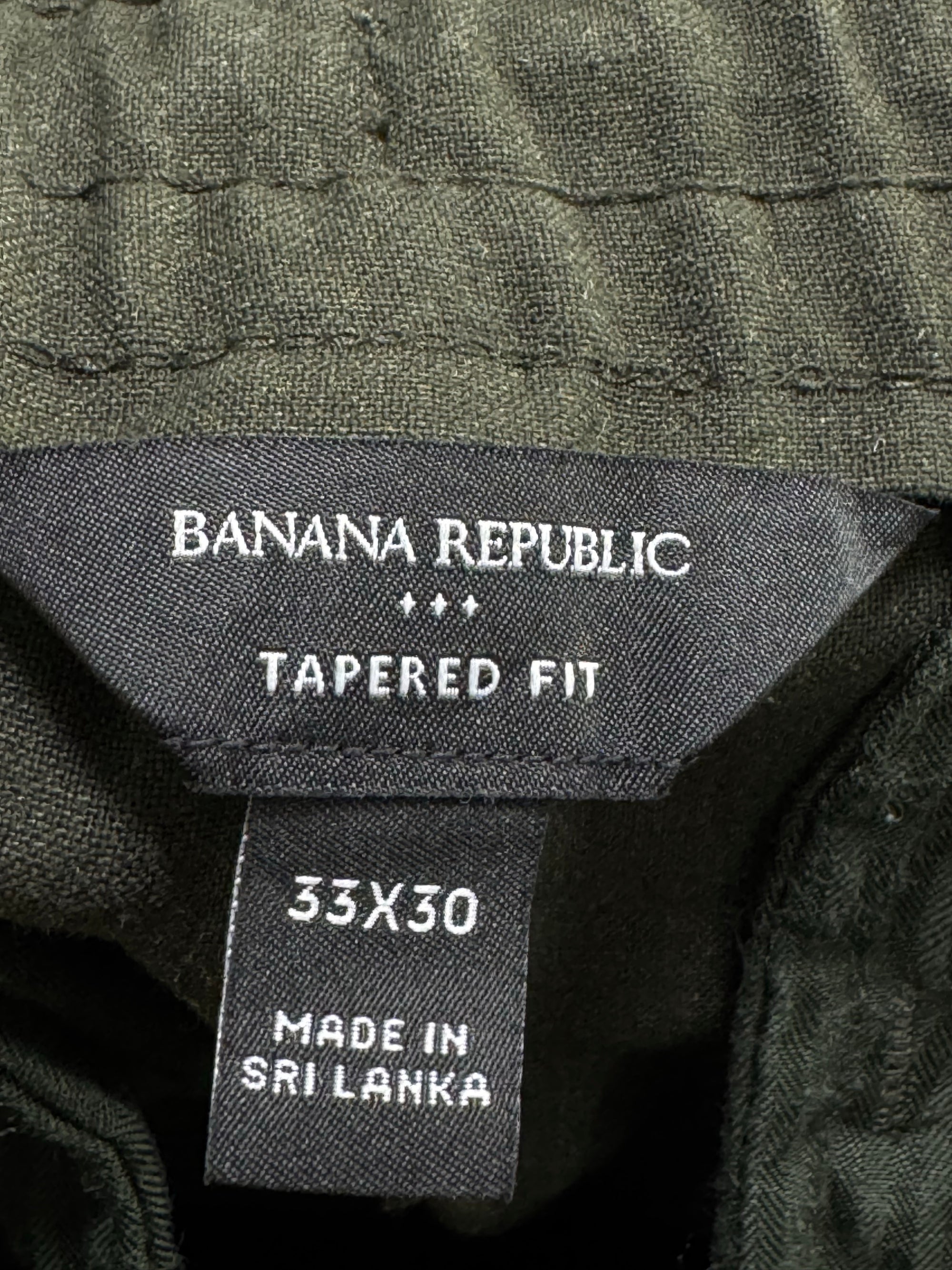 Banana Rep*blic® Waist: 32" | Tappered Fit Casual Trousers | Poly - Visc - Elastane | 1444 - Genuine Maal