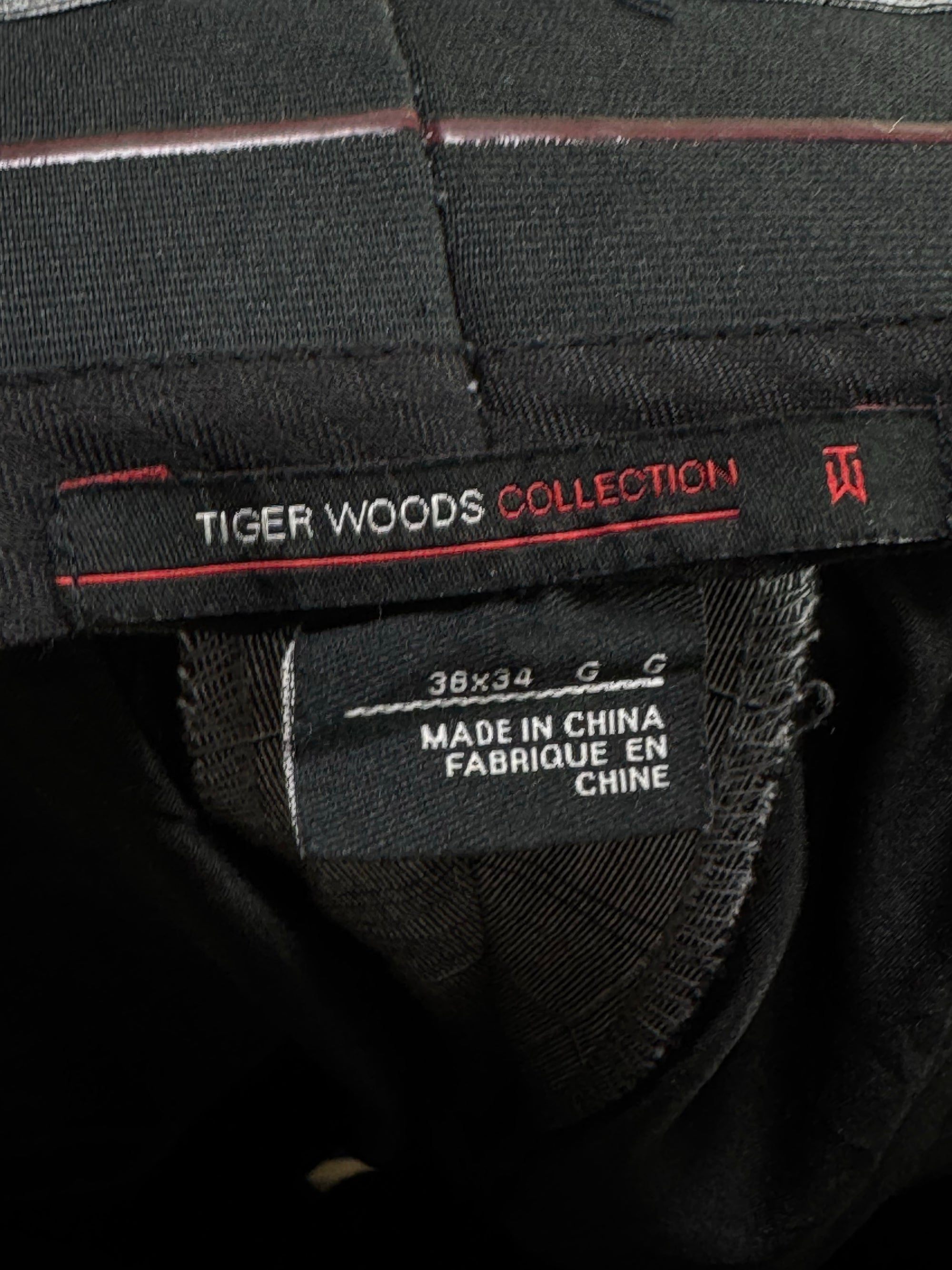 Tiger Woods® Waist: 36" | Grey Plaid | Golf Pants | Poly - Rayon - Spandex | 1441 - Genuine Maal