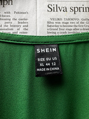 Shein® Large | Bust: 20.5" | Solid Emerald Green | Maxi Dress | B3 - 5410 - Genuine Maal