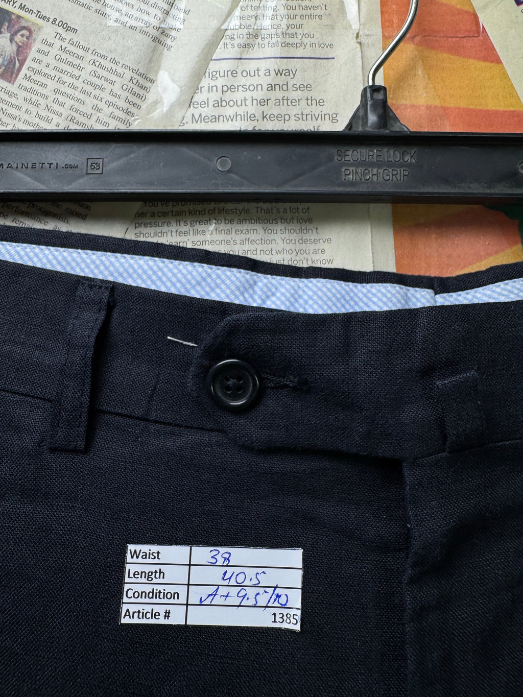 Cortina® Waist: 38" | Navy Blue | Casual Pants | Linen | 1385 - Genuine Maal