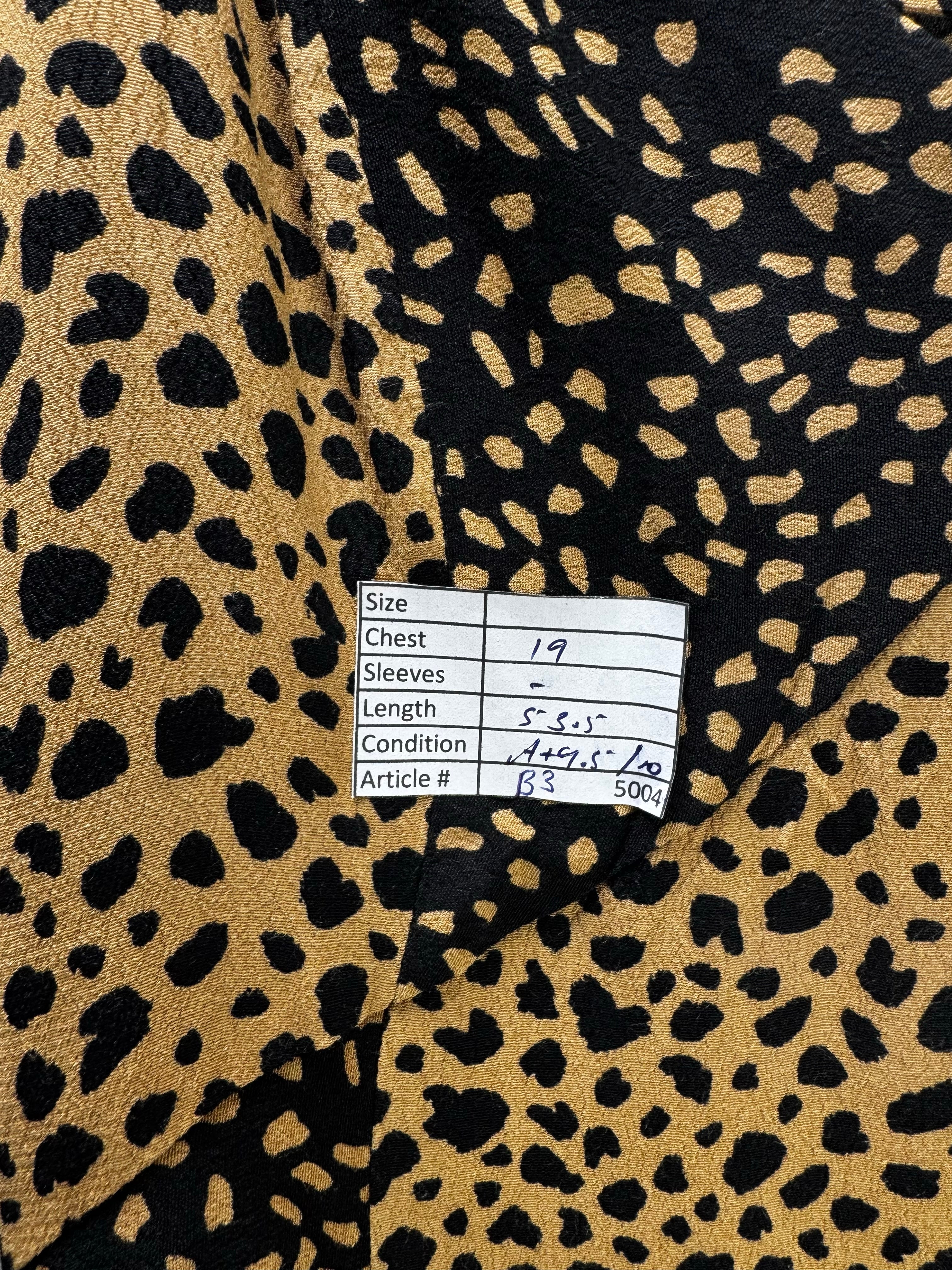 Warehouse® Medium | Bust: 19" | Leopard | Maxi Dress | B3 - 5004 - Genuine Maal
