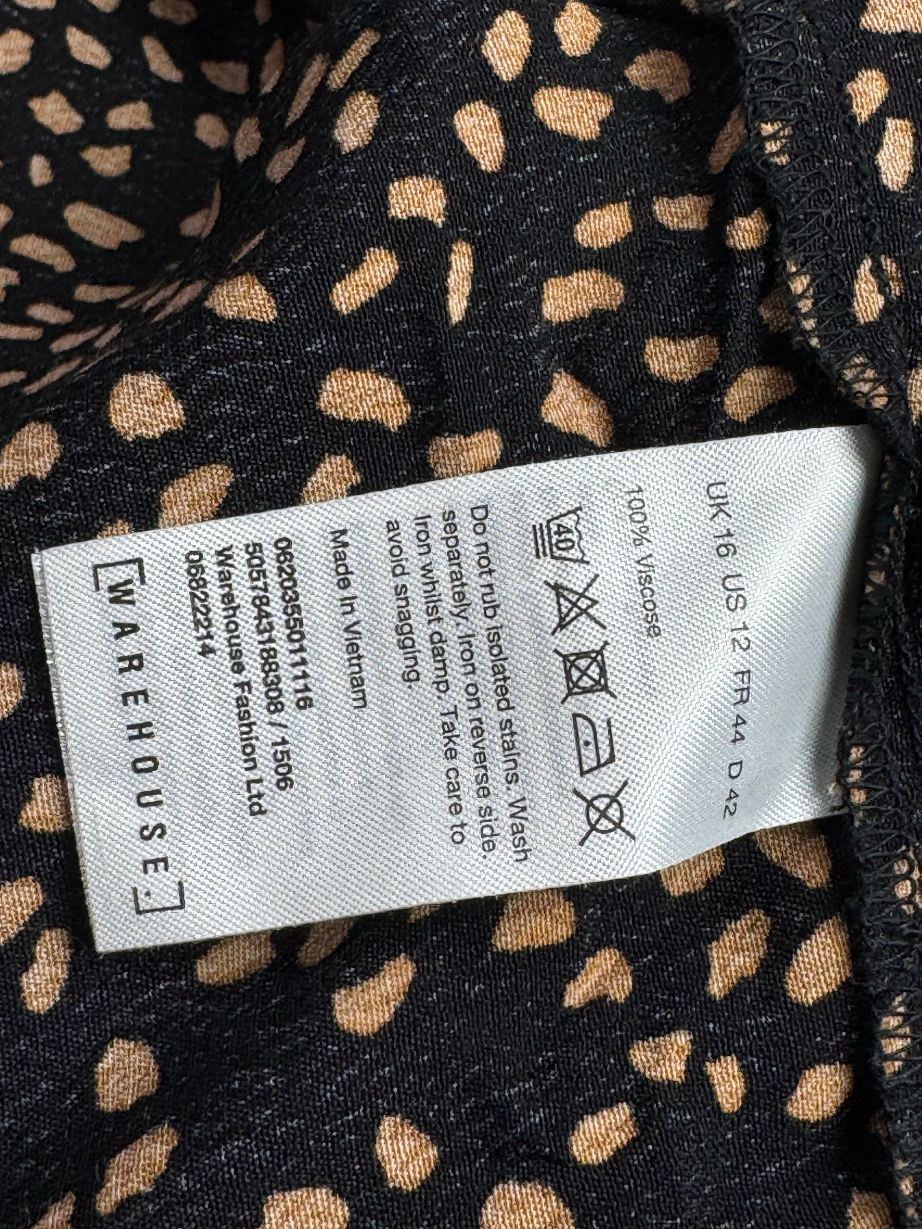 Warehouse® Medium | Bust: 19" | Leopard | Maxi Dress | B3 - 5004 - Genuine Maal
