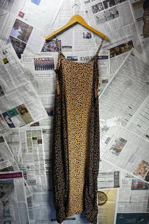 Warehouse® Medium | Bust: 19" | Leopard | Maxi Dress | B3 - 5004 - Genuine Maal
