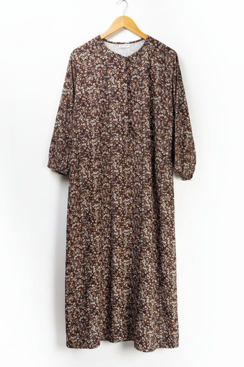 Alia® XL | Bust: 22.5" | Ditsy Floral | Maxi Dress | B3 - 5012 - Genuine Maal