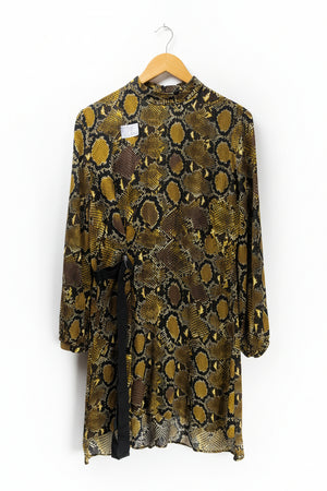 Zara® Large | Bust: 20" | Snakeskin | Mini Dress | B3 - 5403 - Genuine Maal