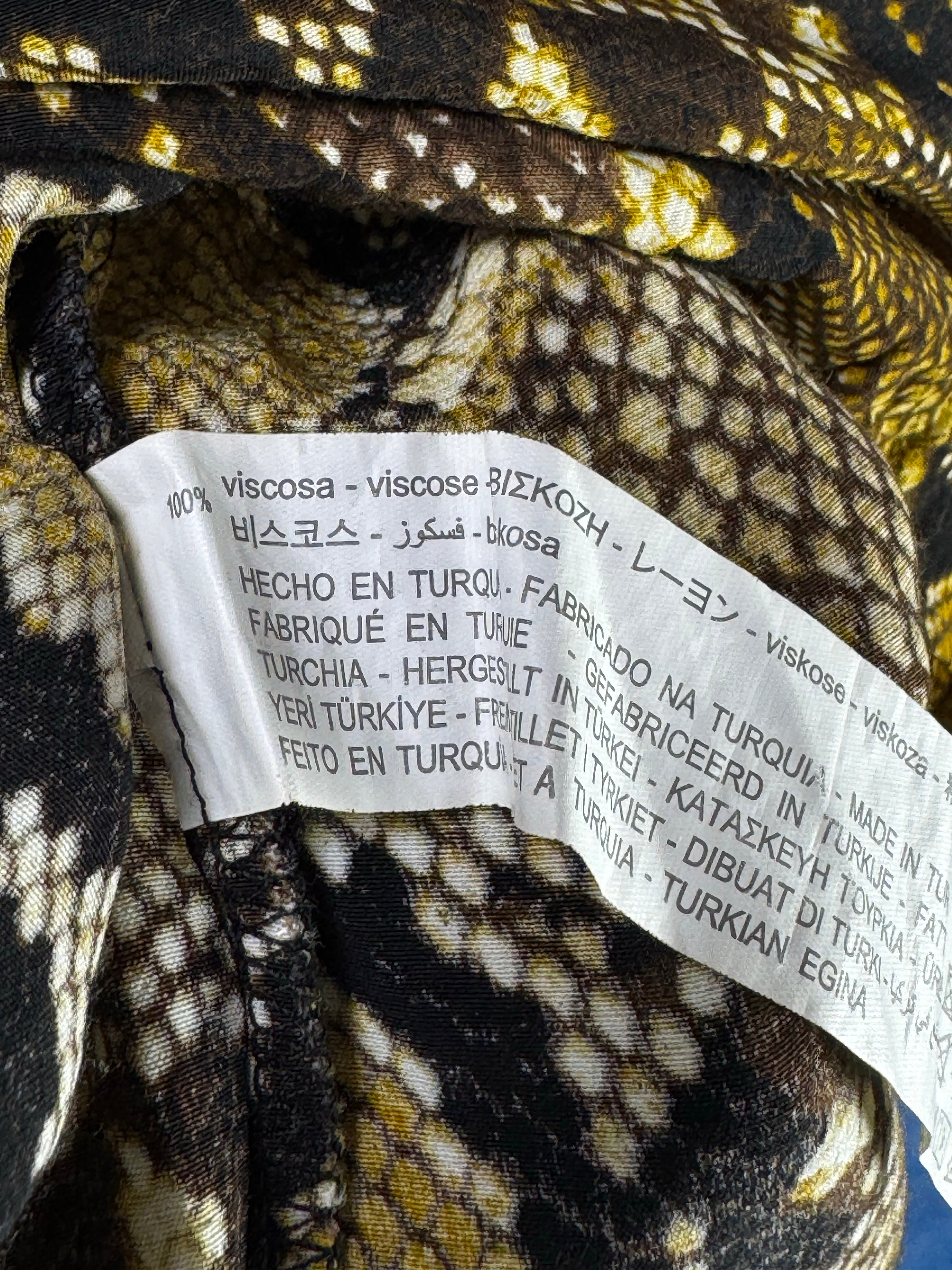 Zara® Large | Bust: 20" | Snakeskin | Mini Dress | B3 - 5403 - Genuine Maal