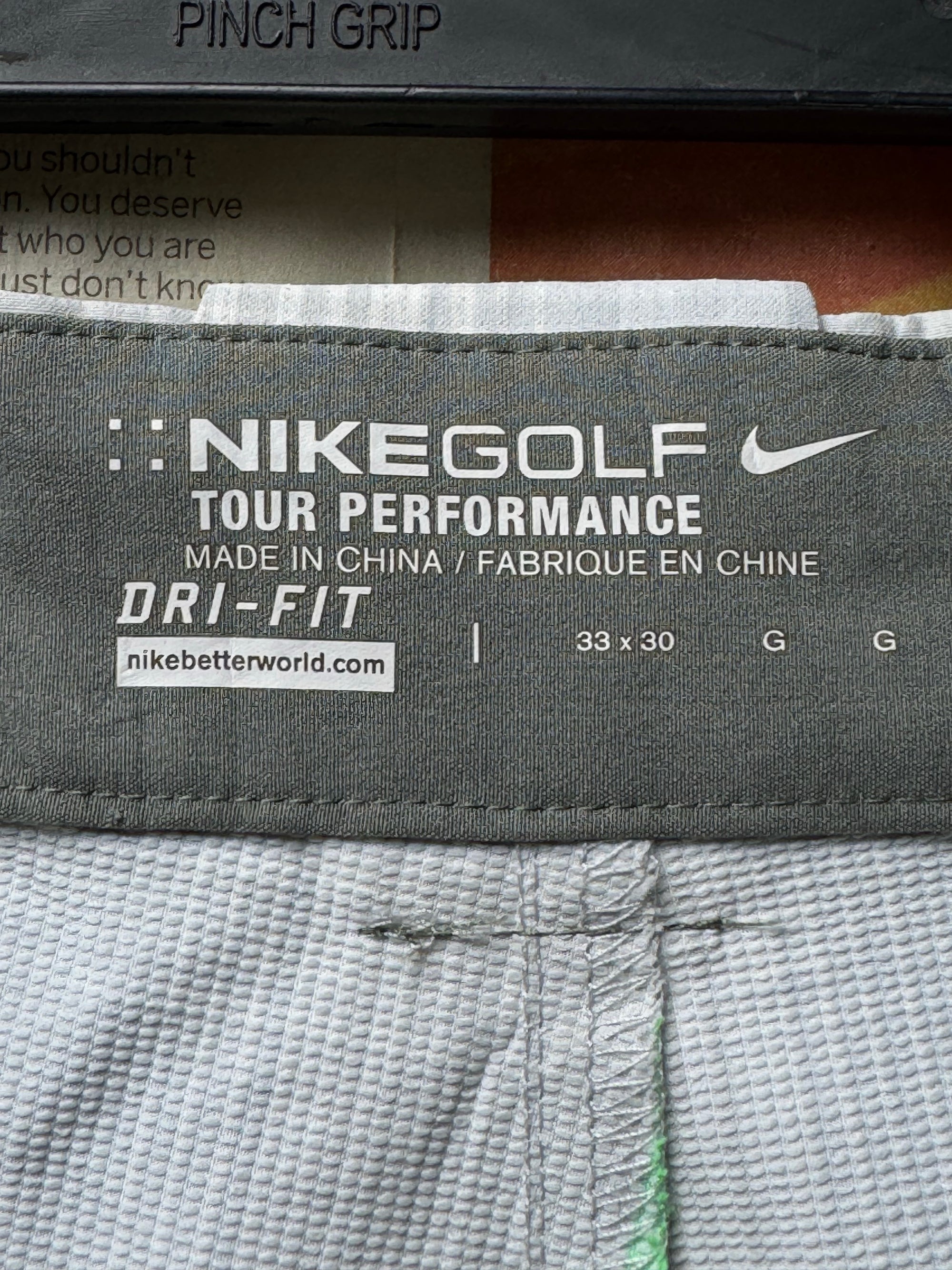 N*ke® Waist: 34" | Grey Plaid | Golf Pants | Poly - Spandex | 1431 - Genuine Maal