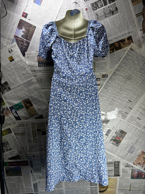 Shein® XS | Bust: 16.5" | Ditsy Floral | Midi Dress | B4 - 5006 - Genuine Maal