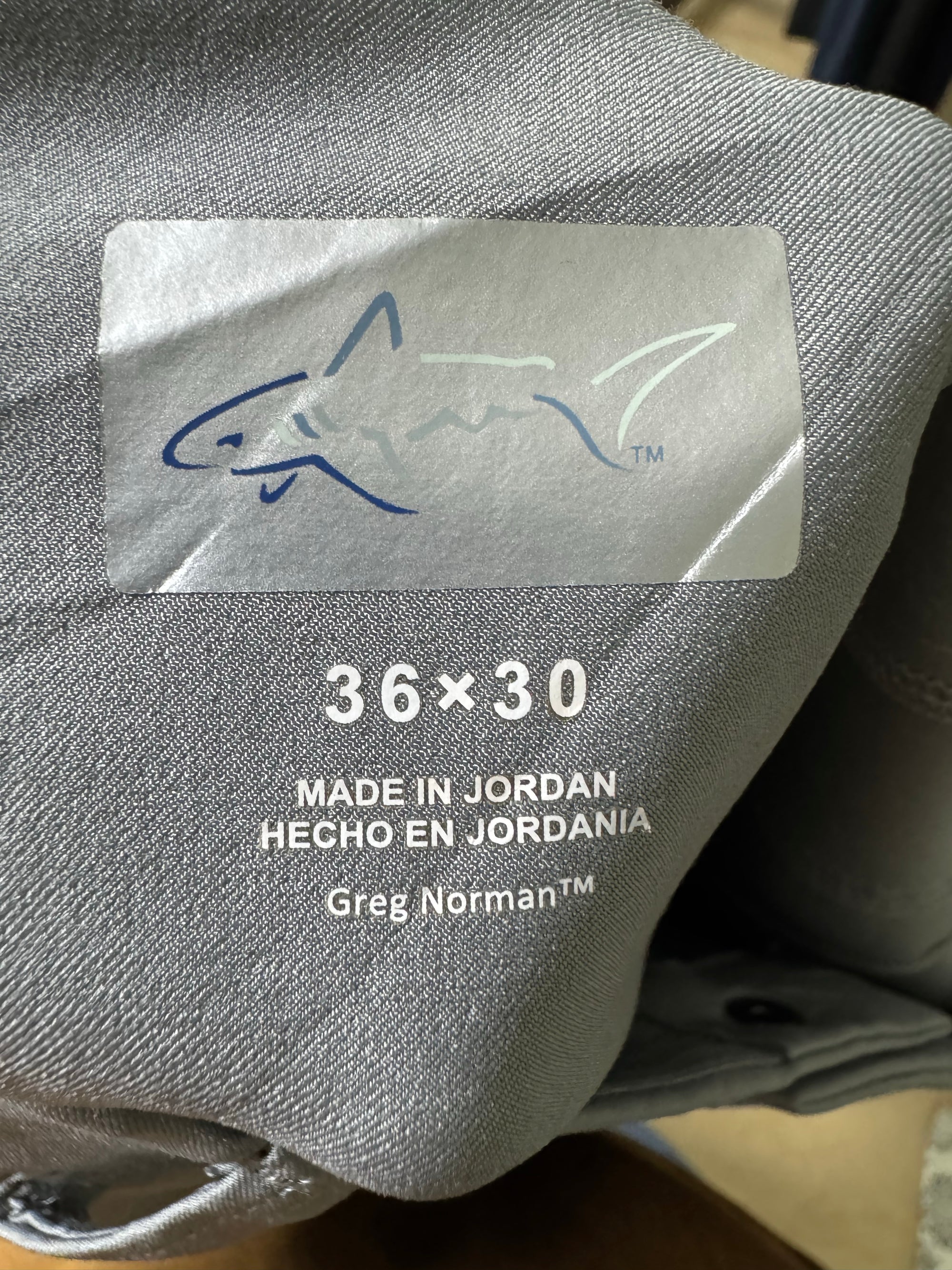 Greg Norman® Waist: 36" | Grey | Golf Pants | Poly - Spandex | 1435 - Genuine Maal