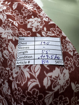 ® Medium | Bust: 19.5" | Floral | Maxi Dress | B4 - 5439 - Genuine Maal