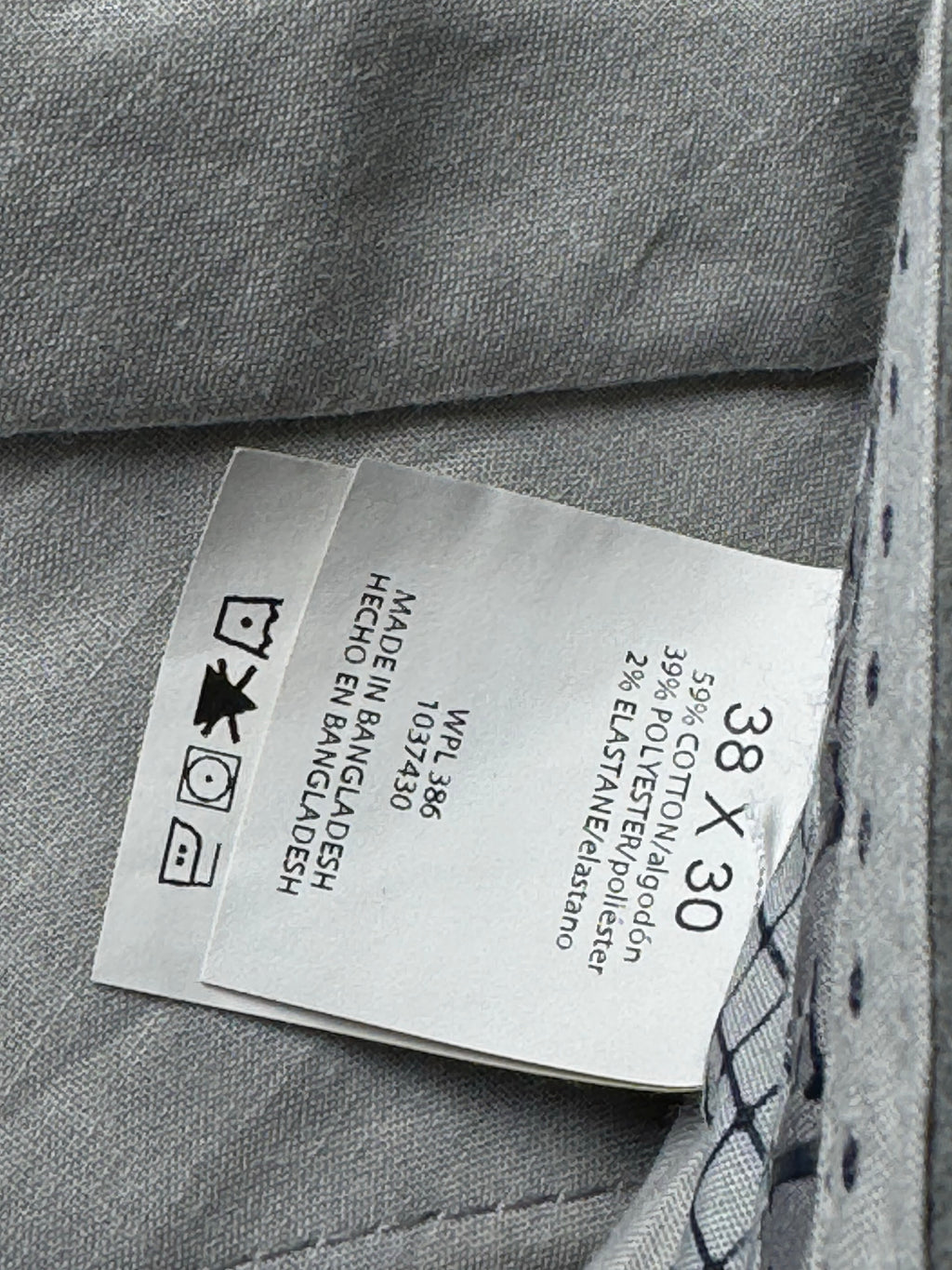Haggar® Waist: 38" | Grey | Slim Straight Fit Dress Pants | Cotton - Poly - Elastane | 1419 - Genuine Maal