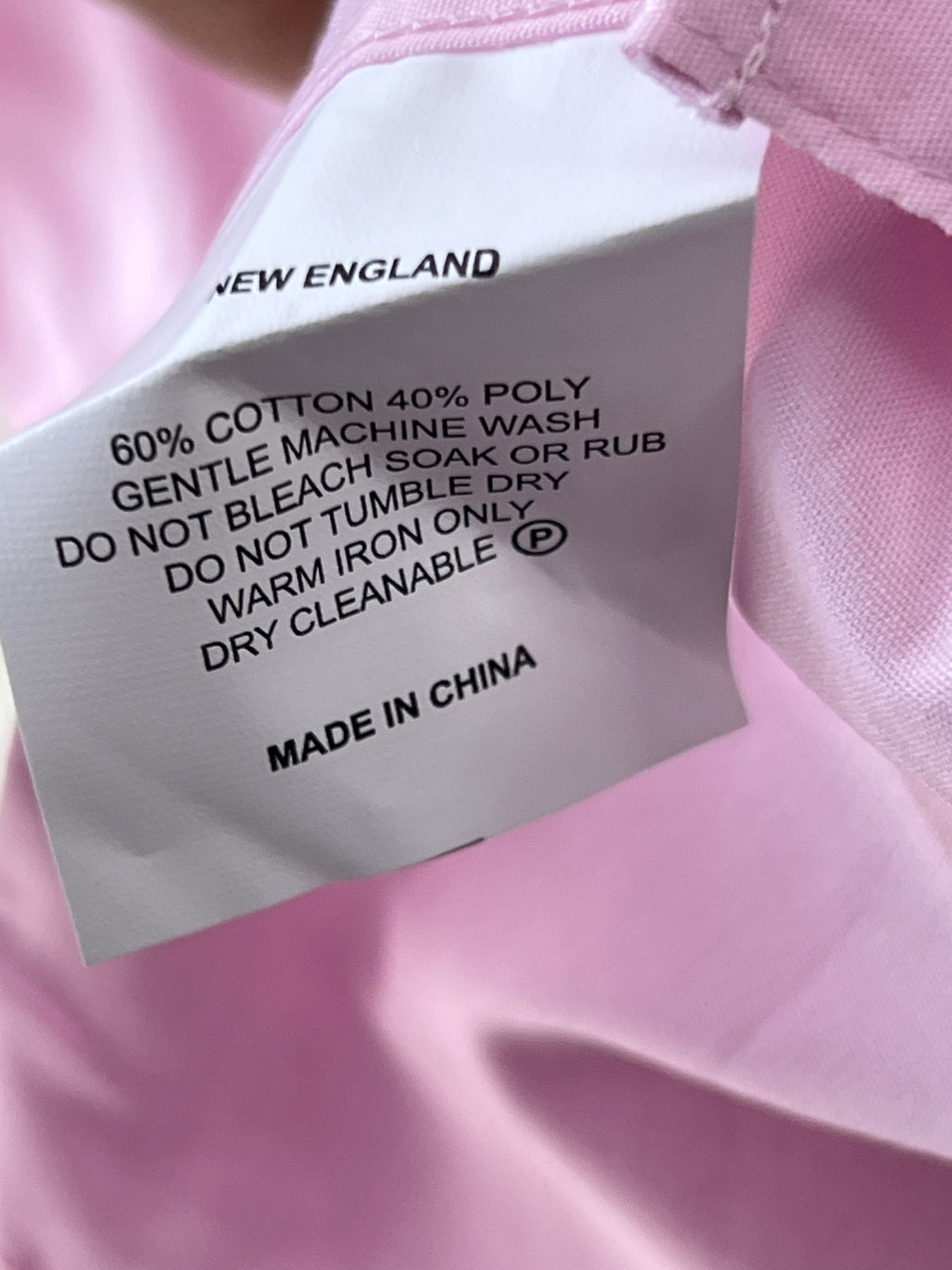 New England® Medium | Chest: 22.5" | Peach | Shirt | Cotton - Poly | 240 - Genuine Maal