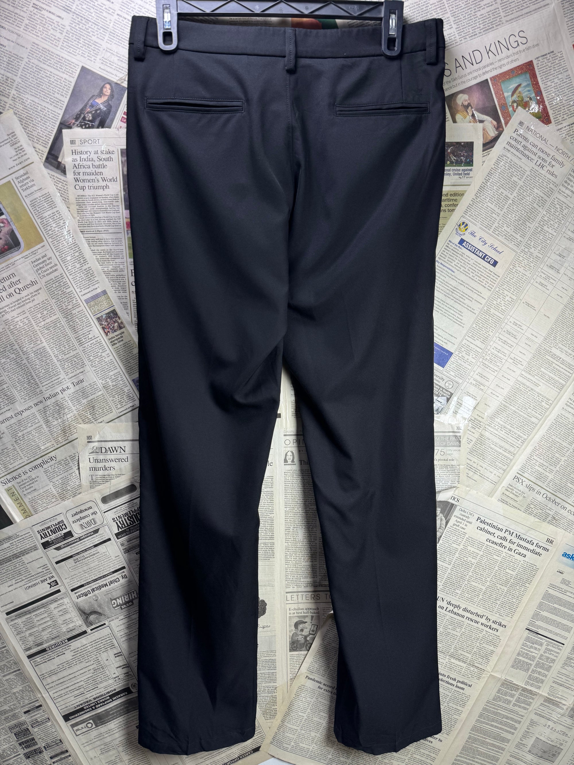 Haggar® Waist: 34" | Black | Performance Pants | Poly | 1413 - Genuine Maal
