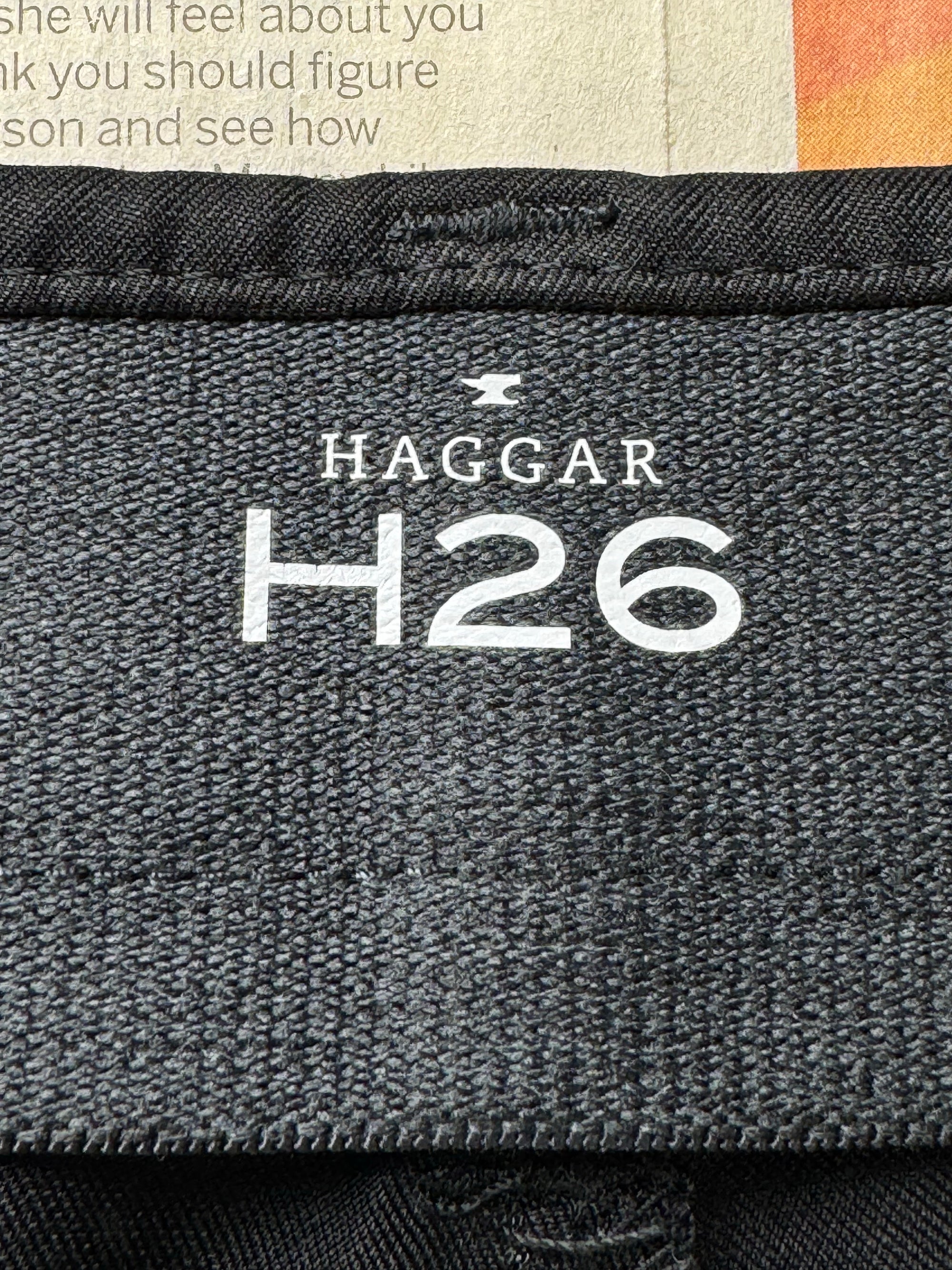 Haggar® Waist: 34" | Black | Performance Pants | Poly | 1413 - Genuine Maal