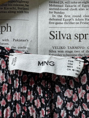 Mango® XS | Bust: 17" | Micro - Floral | Maxi Dress | B4 - 5210 - Genuine Maal