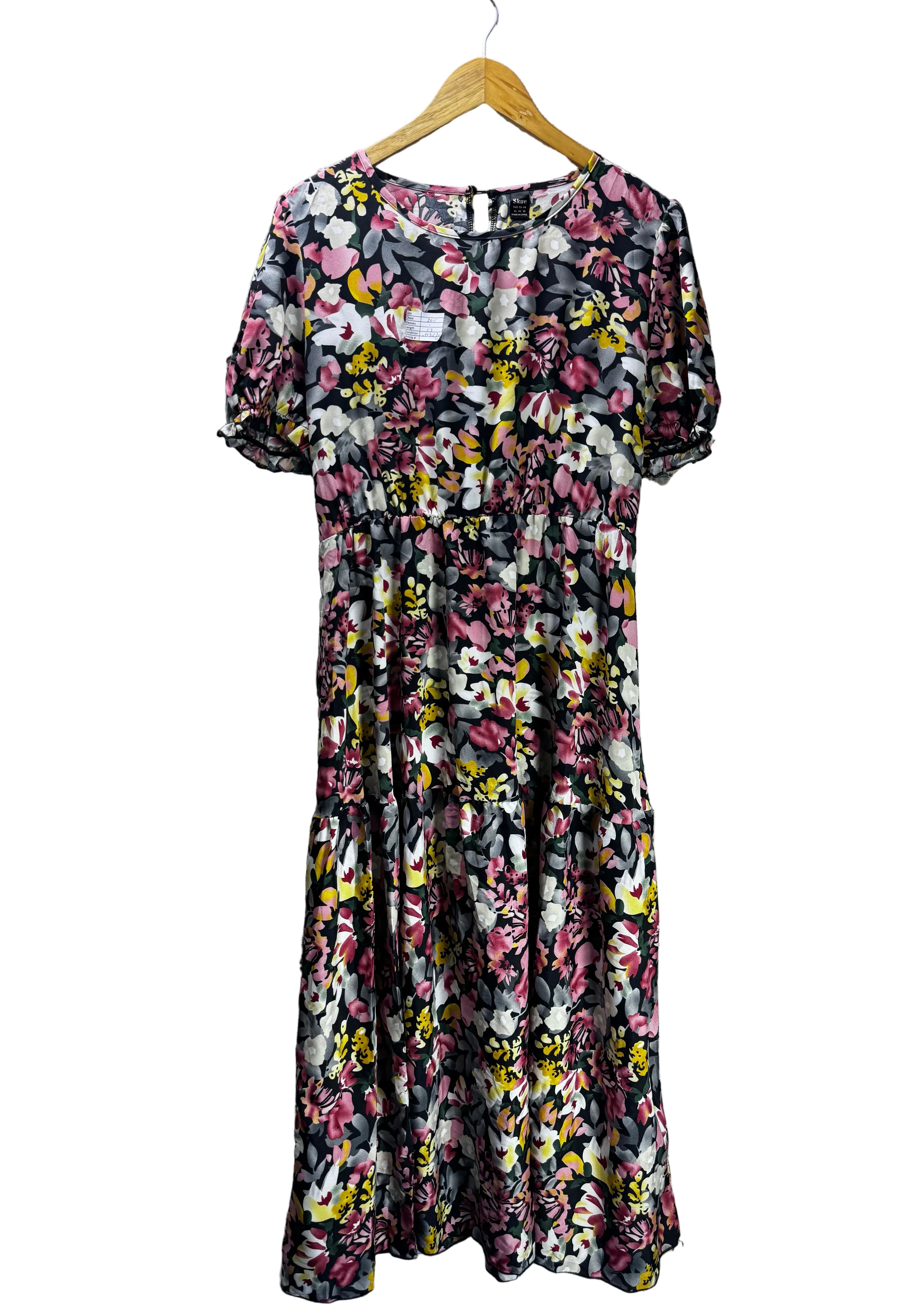Skue® Large | Bust: 20.5" | Large Abstract Floral | Maxi Dress | B4 - 5200 - Genuine Maal