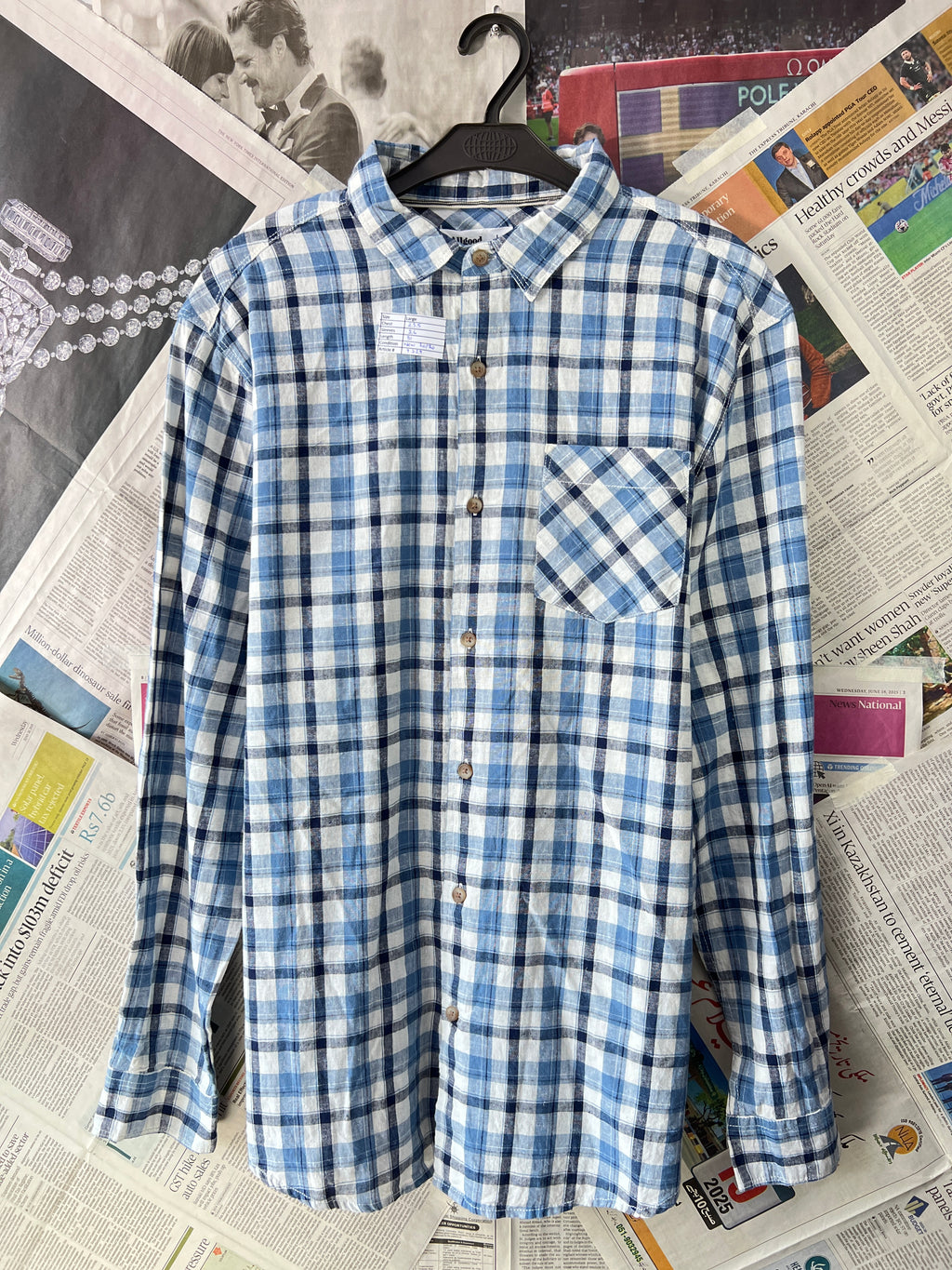 ALL GOOD® Blue | Large | Chest: 23.5" | T229 | Linen Blend - My Store