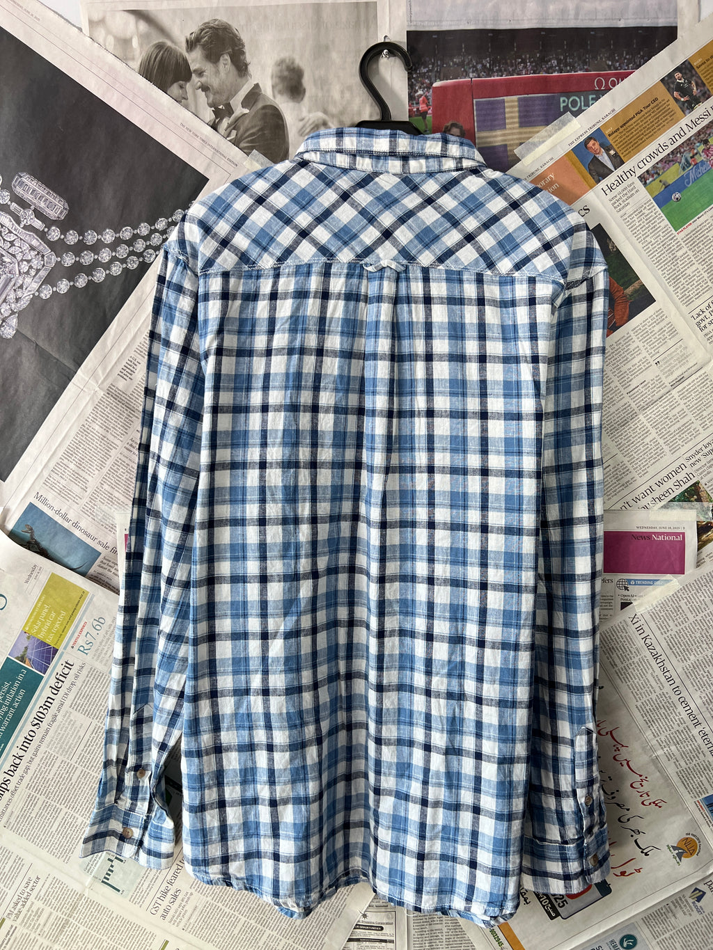 ALL GOOD® Blue | Large | Chest: 23.5" | T229 | Linen Blend - My Store