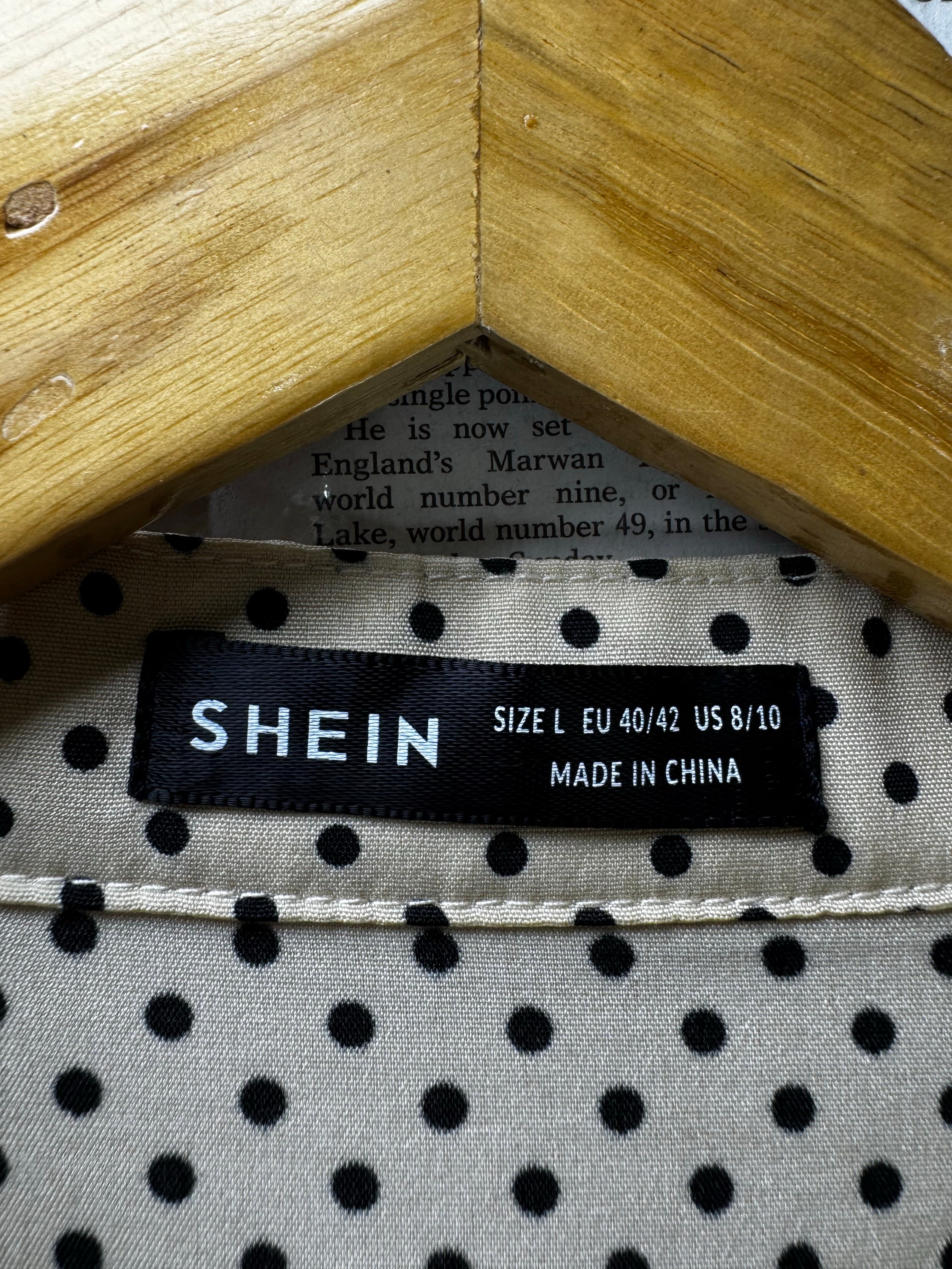 Shein® Medium | Bust: 19.5" | Polka Dot | Mini Dress | B4 - 5190 - Genuine Maal