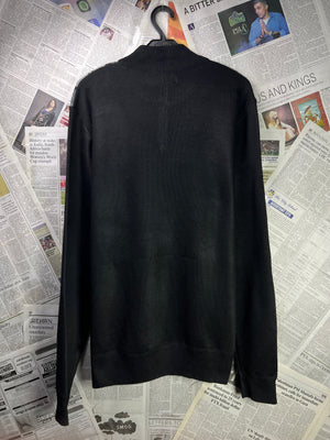 Studio® Small | Chest: 20.5" | Black | Quarter Zip Sweater | 1853 - Genuine Maal