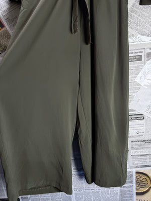 Primark® Large | Bust: 20" | Solid Olive Green | Maxi Dress | B4 - 5215 - Genuine Maal