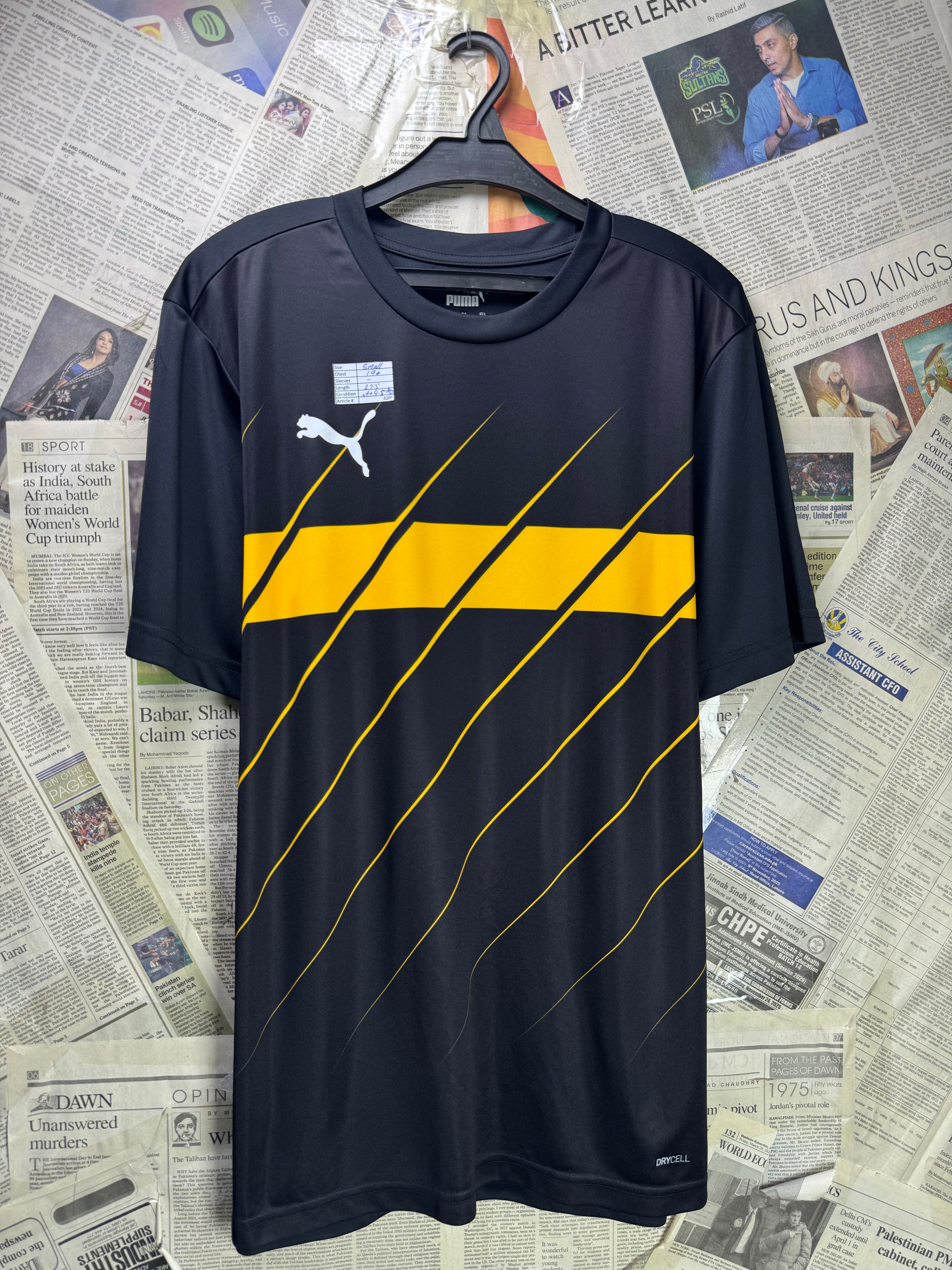 P*ma® Small | Chest: 19" | Black | Sports T-Shirt | Poly | 4200 - Genuine Maal