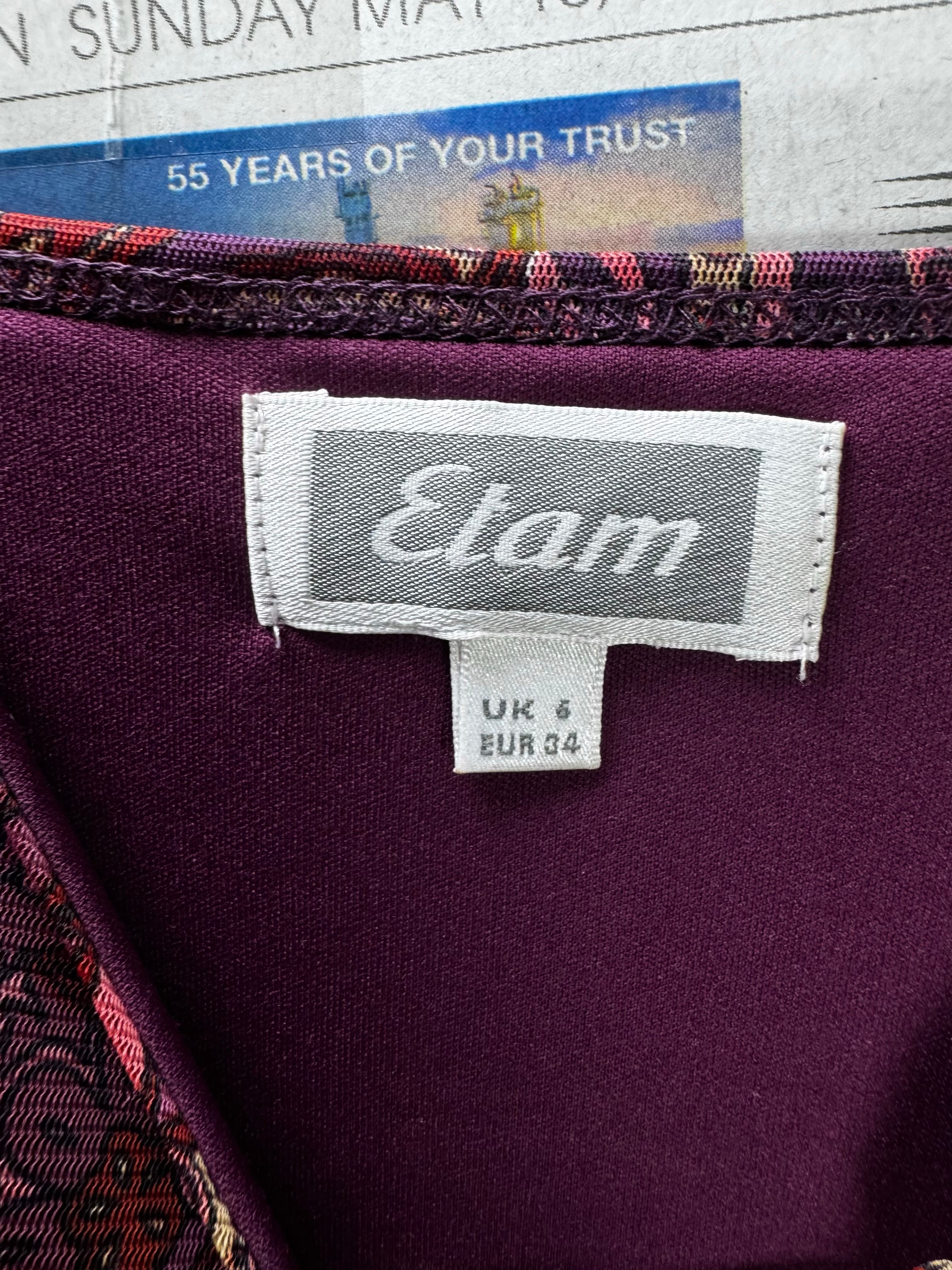 Etam® XS | Bust: 13" | Large - Scale Paisley | Mini Dress | B4 - 5211 - Genuine Maal